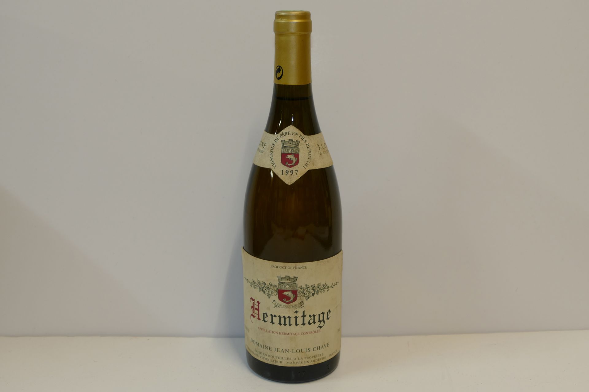 Null 1 Btle Hermitage white 1997 Domaine Jean-Louis Chave slightly dirty collar &hellip;