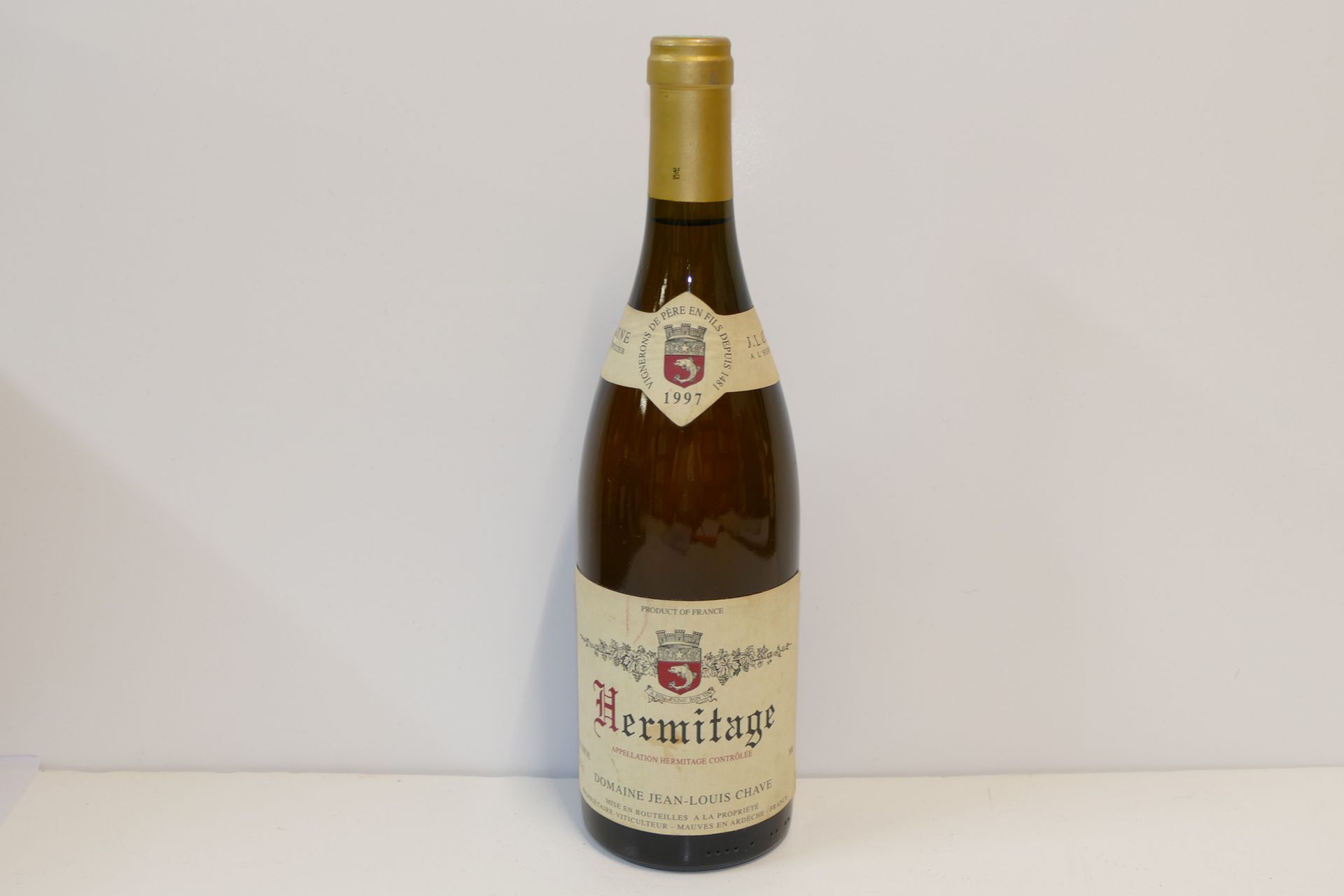 Null 1 Btle Hermitage white 1997 Domaine Jean-Louis Chave label slightly dirty E&hellip;