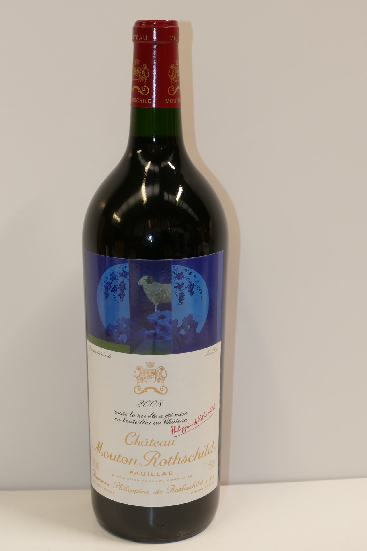 Null 1 Magnum Château Mouton Rothschild 2008 1er GCC Pauillac Experto : Emilie G&hellip;