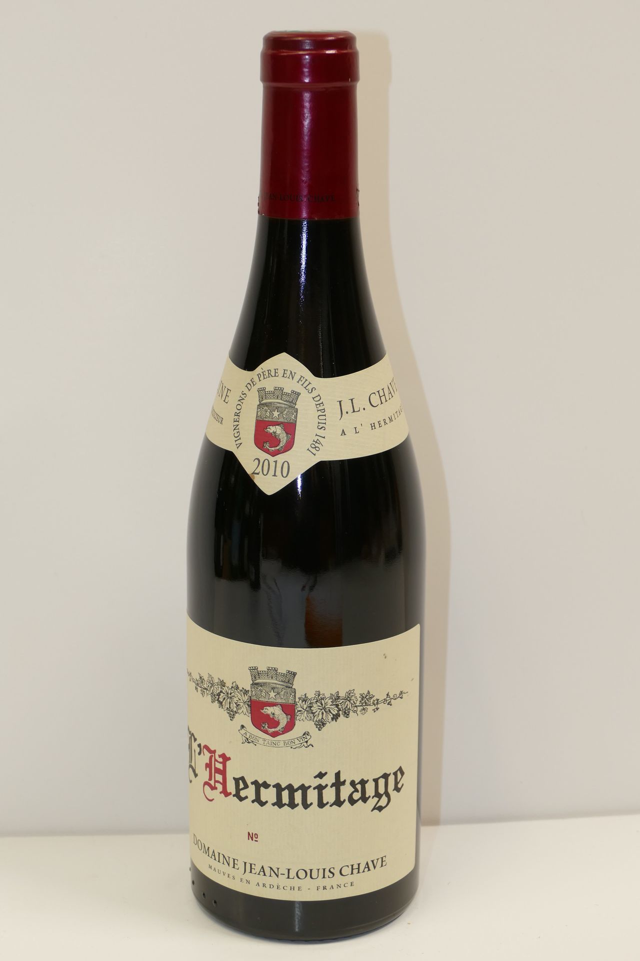 Null 1 Btle Hermitage rouge 2010 Domaine Jean-Louis Chave collar and label very &hellip;