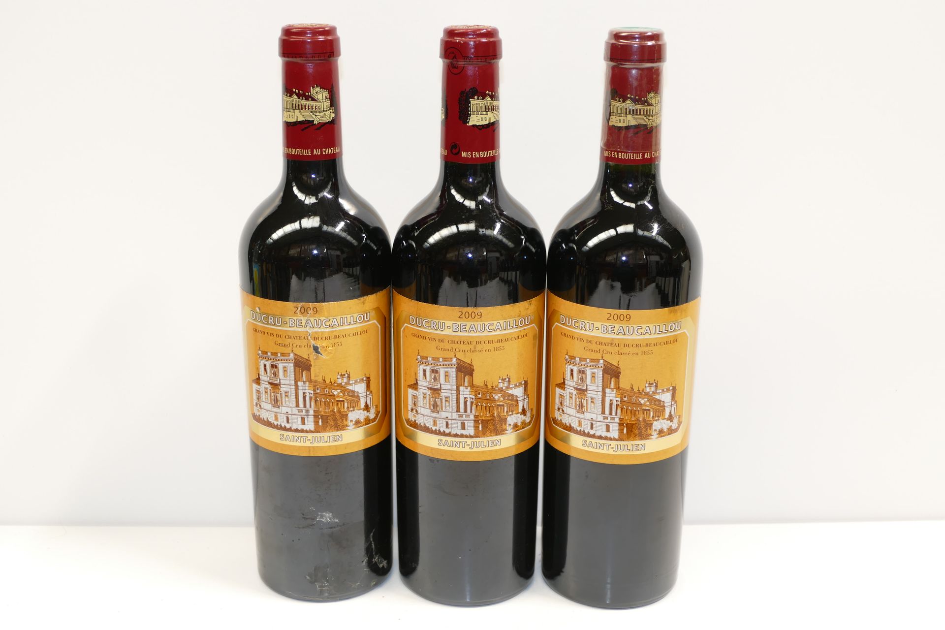 Null 3 Btles Château Ducru Beaucaillou 2009 2ème GCC Saint Julien étiquettes lég&hellip;