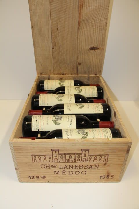 Null 12 Btles Château Lanessan 1985 Cru Bourgeois Haut Médoc of which two capsul&hellip;