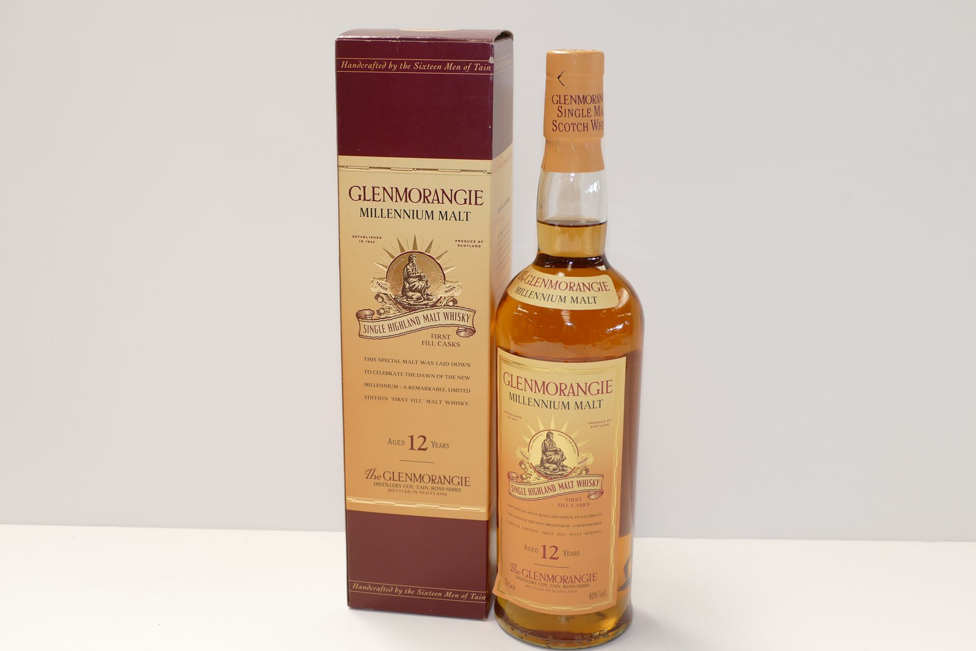 Null 1 Btle Whisky Glenmorangie 12 Jahre Millennium Malt First Fill Casks im Etu&hellip;
