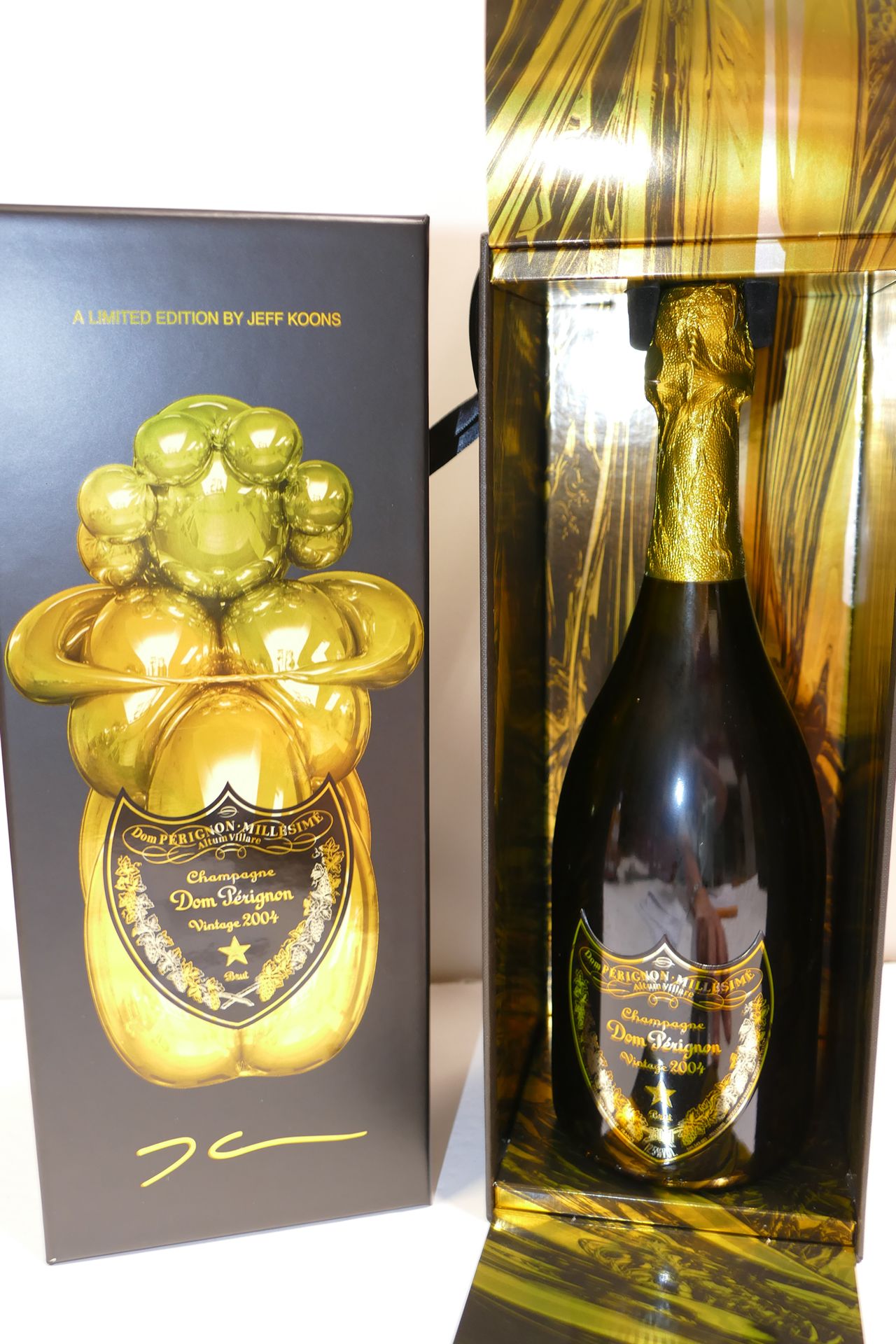Null 1 Btle Champagne Dom Pérignon 2004 Edition limitée Jeff Koons en coffret Ex&hellip;