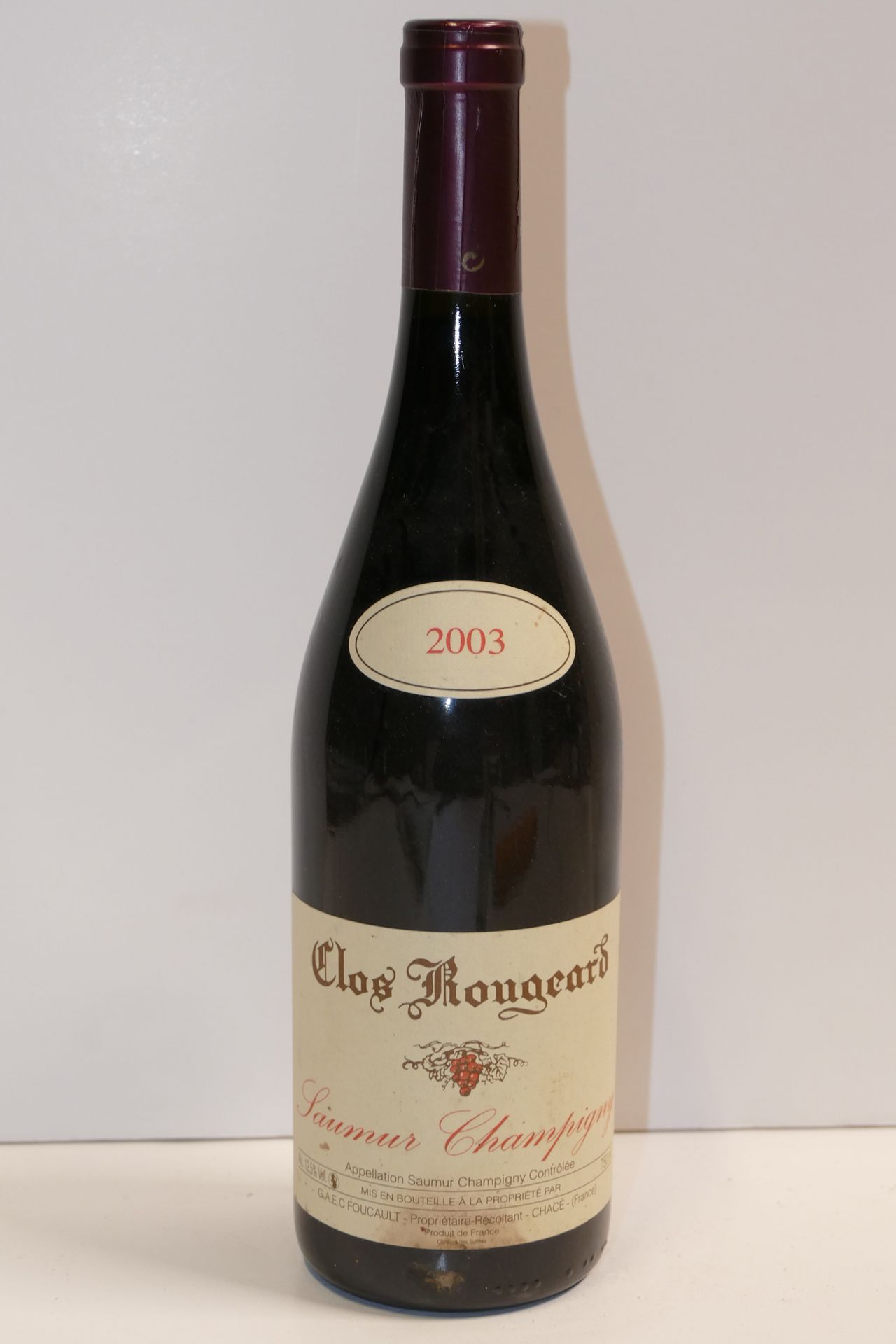Null 1 Btle Saumur Champigny 2003 Clos Rougeard étiquette légèrement sale Expert&hellip;