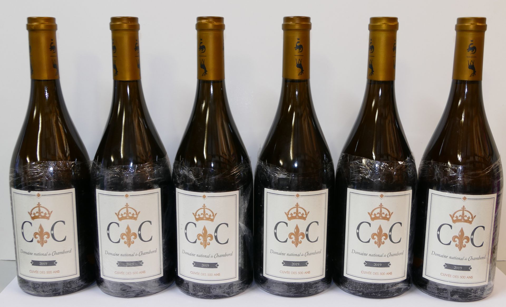 Null 6 Btles Romorantin blanc Cuvée des 500 Ans 2019 Domaine de Chambord 包括一个非常轻&hellip;
