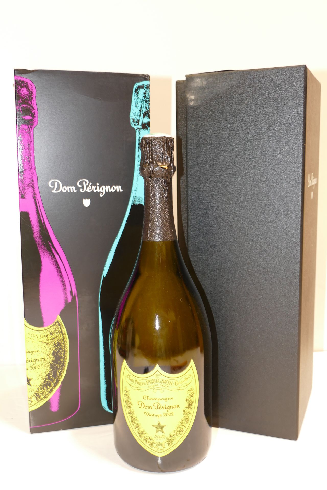 Null 1 Btle Champagne Dom Pérignon 2002 Limited Edition Andy Warhol grüne Versio&hellip;