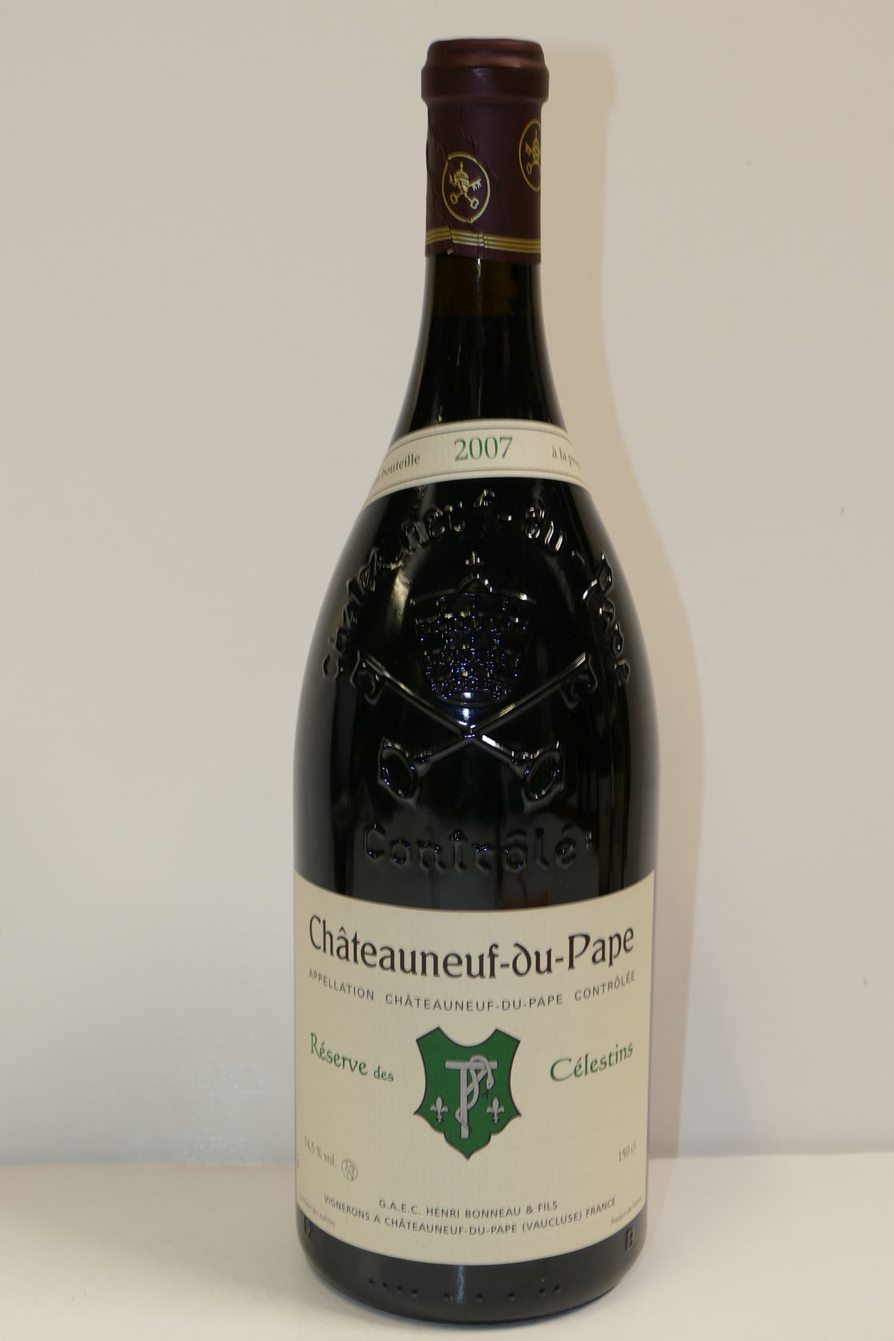 Null 1 Magnumflasche Châteauneuf du Pape Réserve des Célestins 2007 Domaine Henr&hellip;