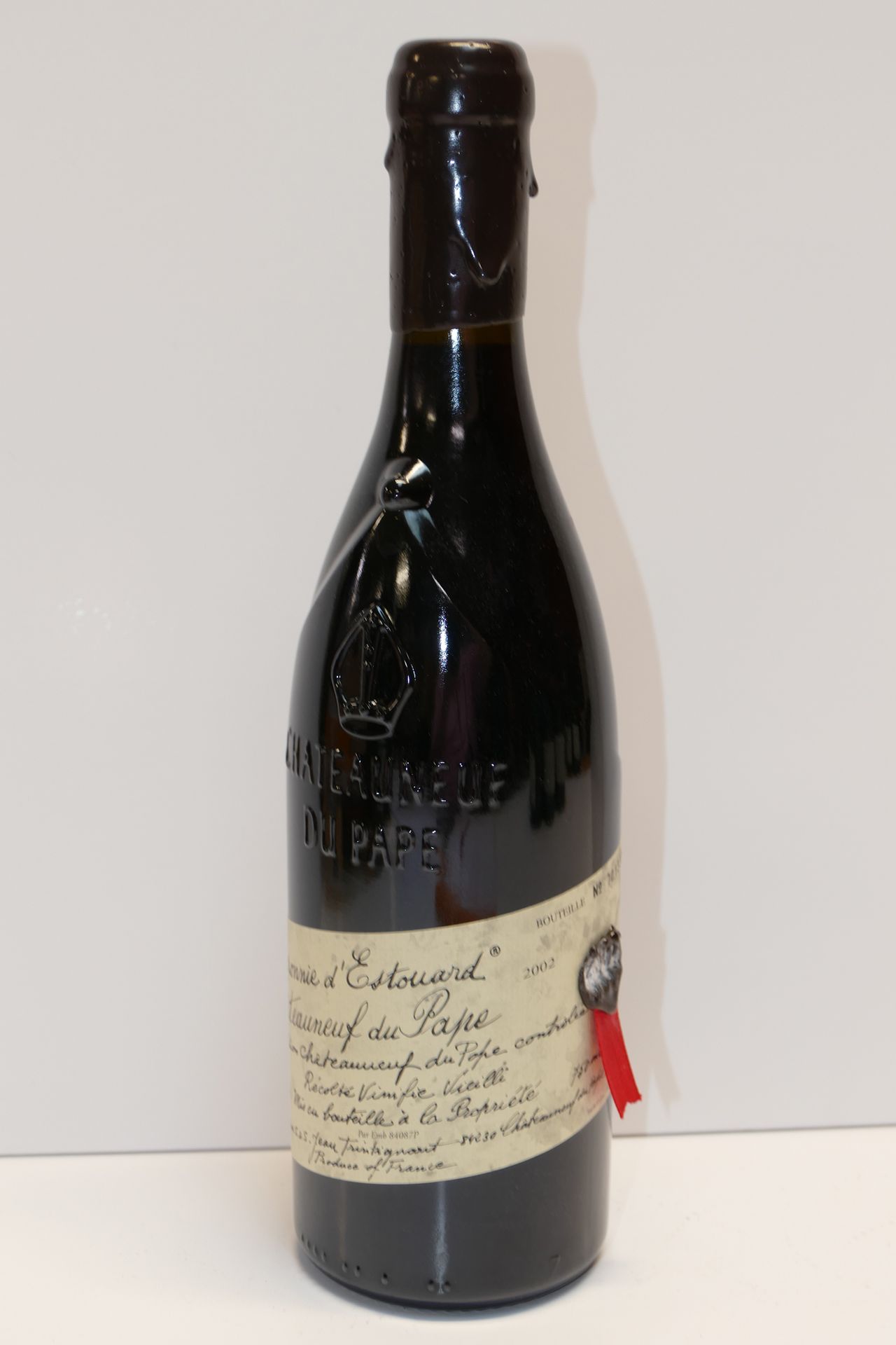 Null 1 Btle Châteauneuf du Pape rouge 2002 Domaine Baronnie d'Estouard 专家：Emilie&hellip;