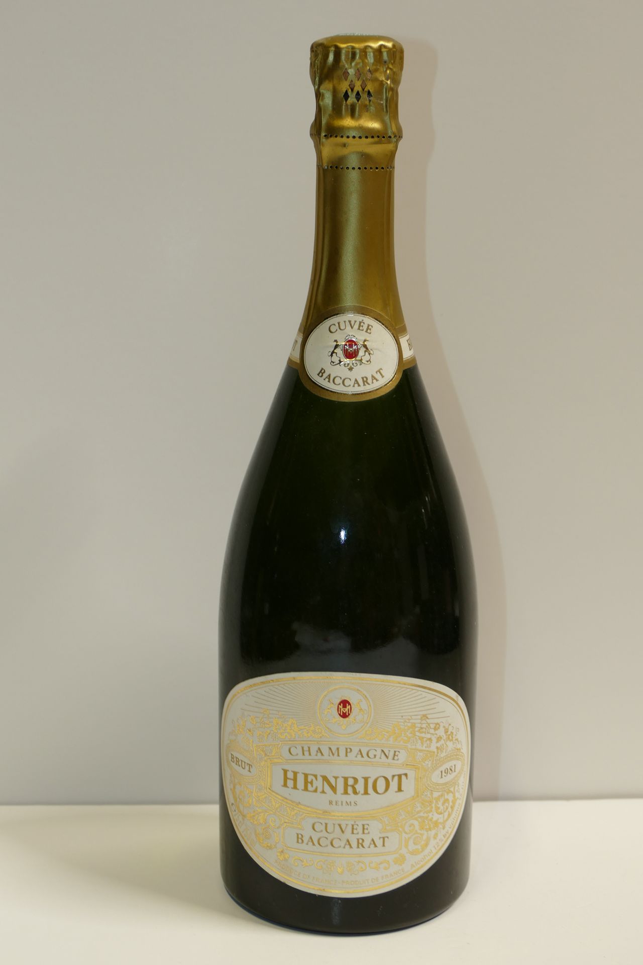 1 Btle Champagne Henriot Cuvée Baccarat 1981 Expert : Em…