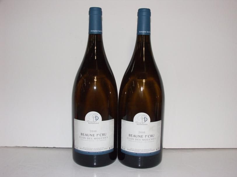 Null 2 Magnums Beaune 1er Cru Clos des Mouches blanc 2010 Domaine Berthelemot Tv&hellip;