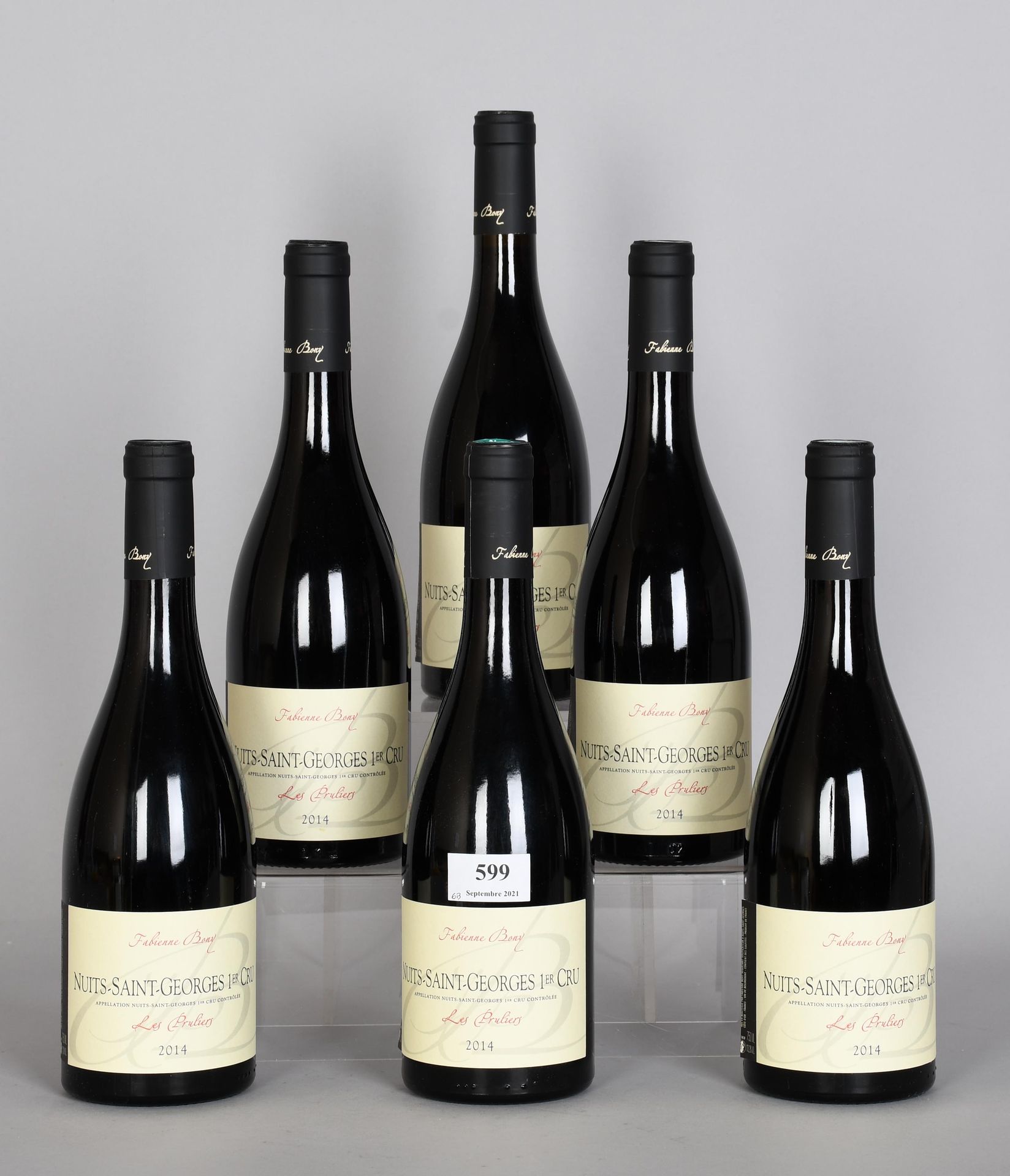 Null Nuits-Saint-Georges 2014 - Mise d’origine - Six bouteilles de vin - Carton &hellip;
