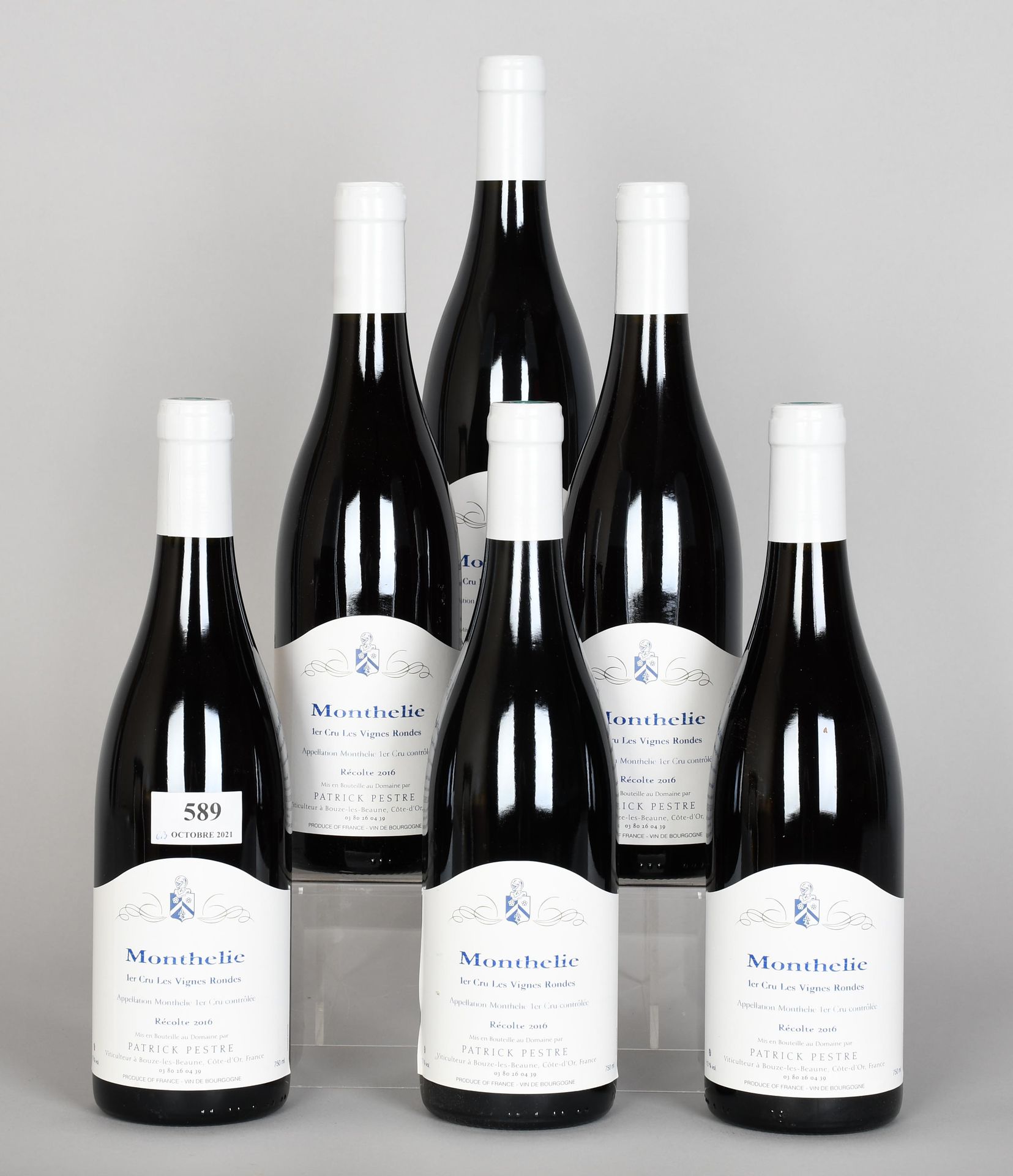 Null Monthelie 2016 - Mise domaine - Seis botellas de vino

Les Vignes Rondes. P&hellip;