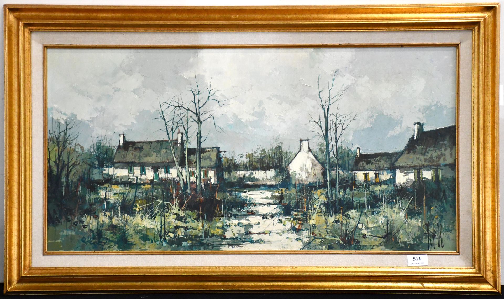 Null Malerei

Öl auf Leinwand: "Hameau". Unterschrieben. Größe: 40 cm x 80 cm.