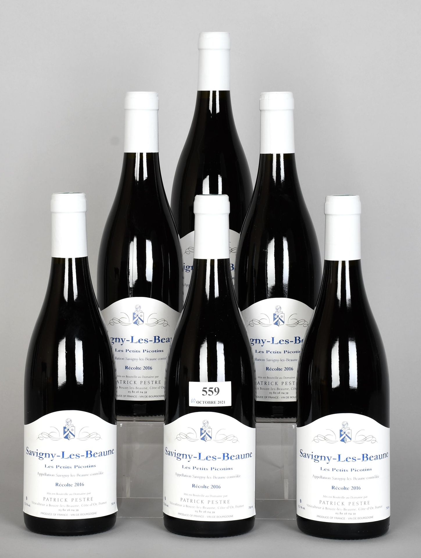 Null Savigny-Les-Beaune 2016 - Mise domaine - Seis botellas de vino - Caja origi&hellip;