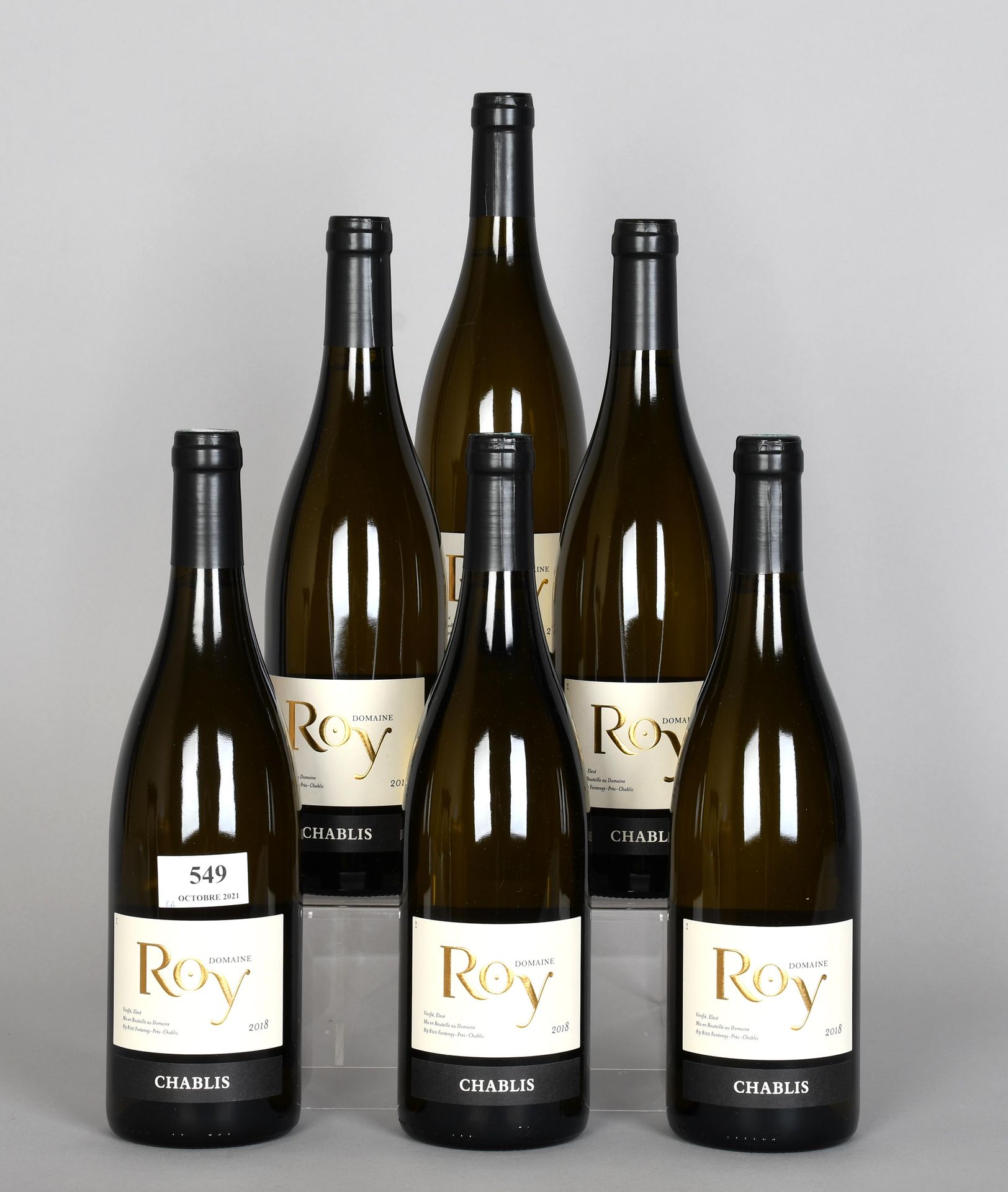 Null Chablis 2018 - Mise domaine - 六瓶葡萄酒 - 原装盒

白葡萄酒。Domaine Roy.夏布利法定产区。