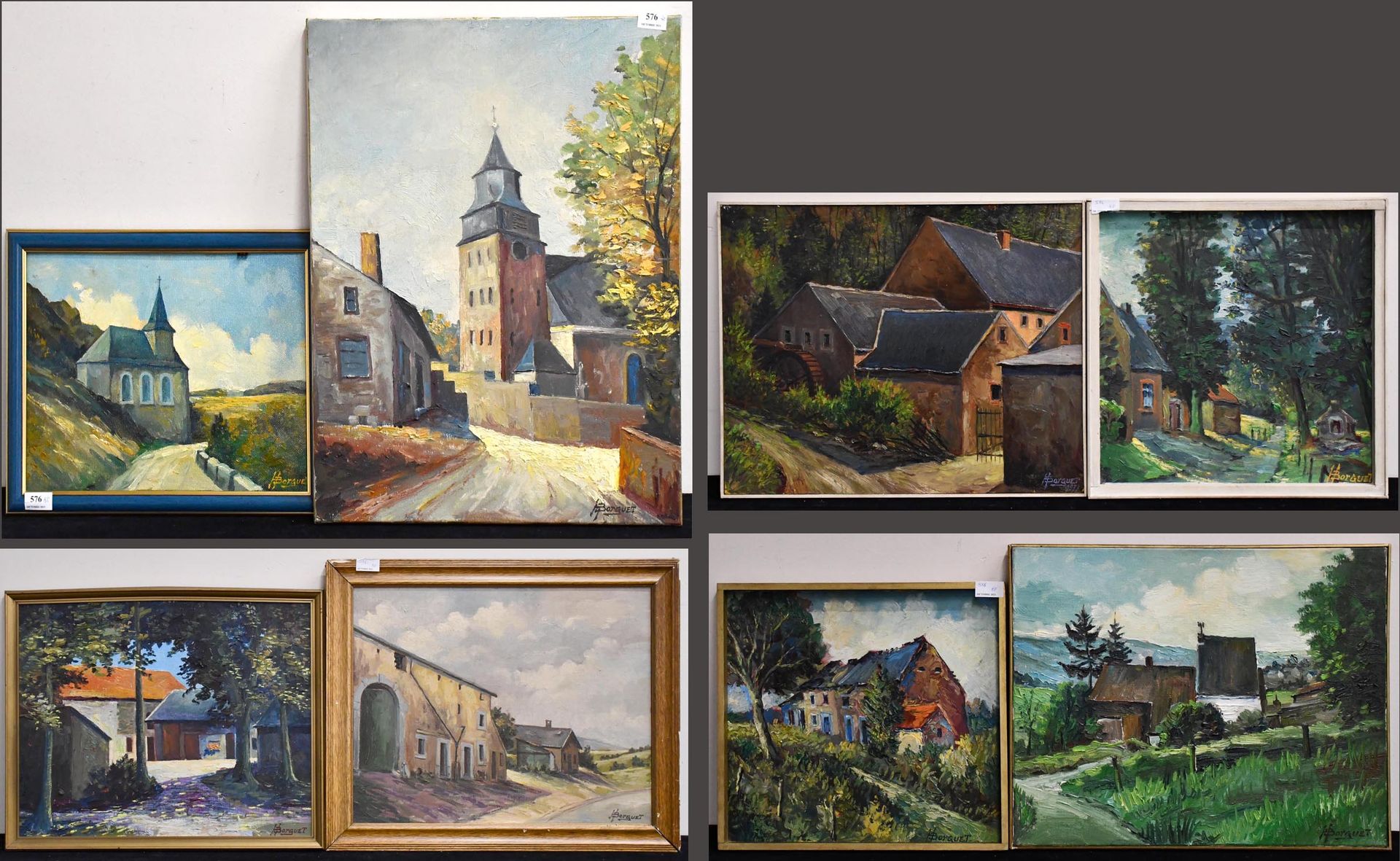 Null Henri Borguet

Lot of eight oil paintings of various subjects. Signed. Vari&hellip;