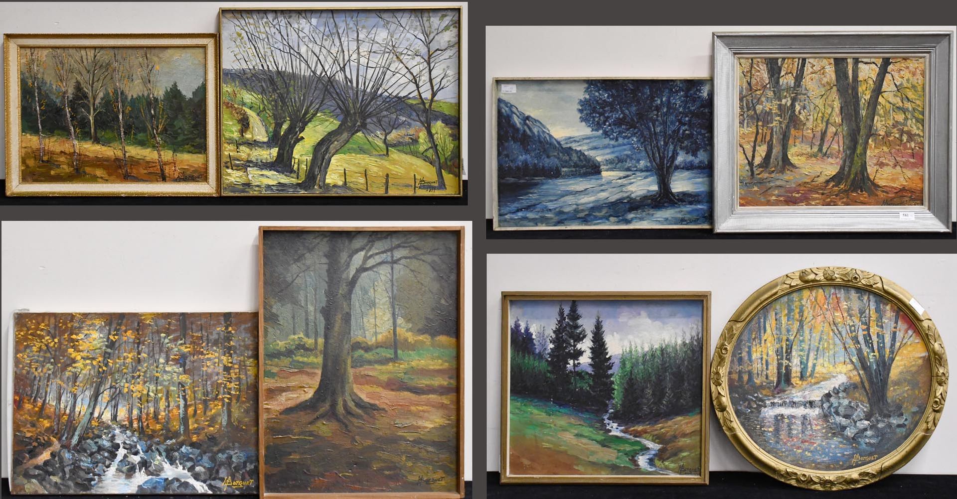 Null Henri Borguet

Lot of eight oil paintings with various subjects. Signed. Va&hellip;