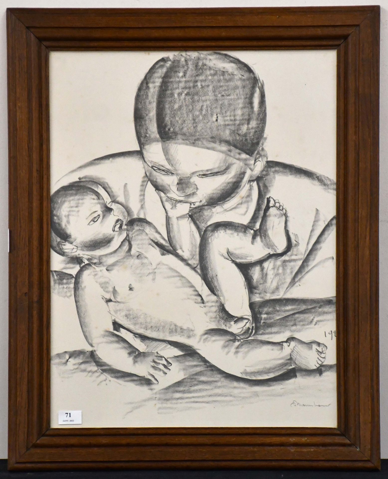 Null Auguste Mambour

Radierung: "Maternité" (Mutterschaft). Signiert und datier&hellip;