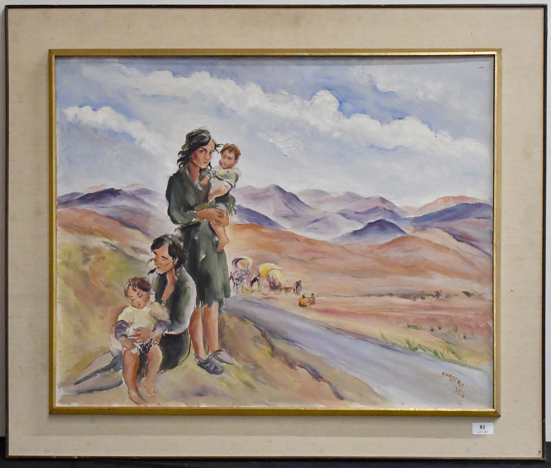 Null Adrien Dupagne

布面油画："L'exil, maternités sur fond de paysage montagneux"。签名&hellip;