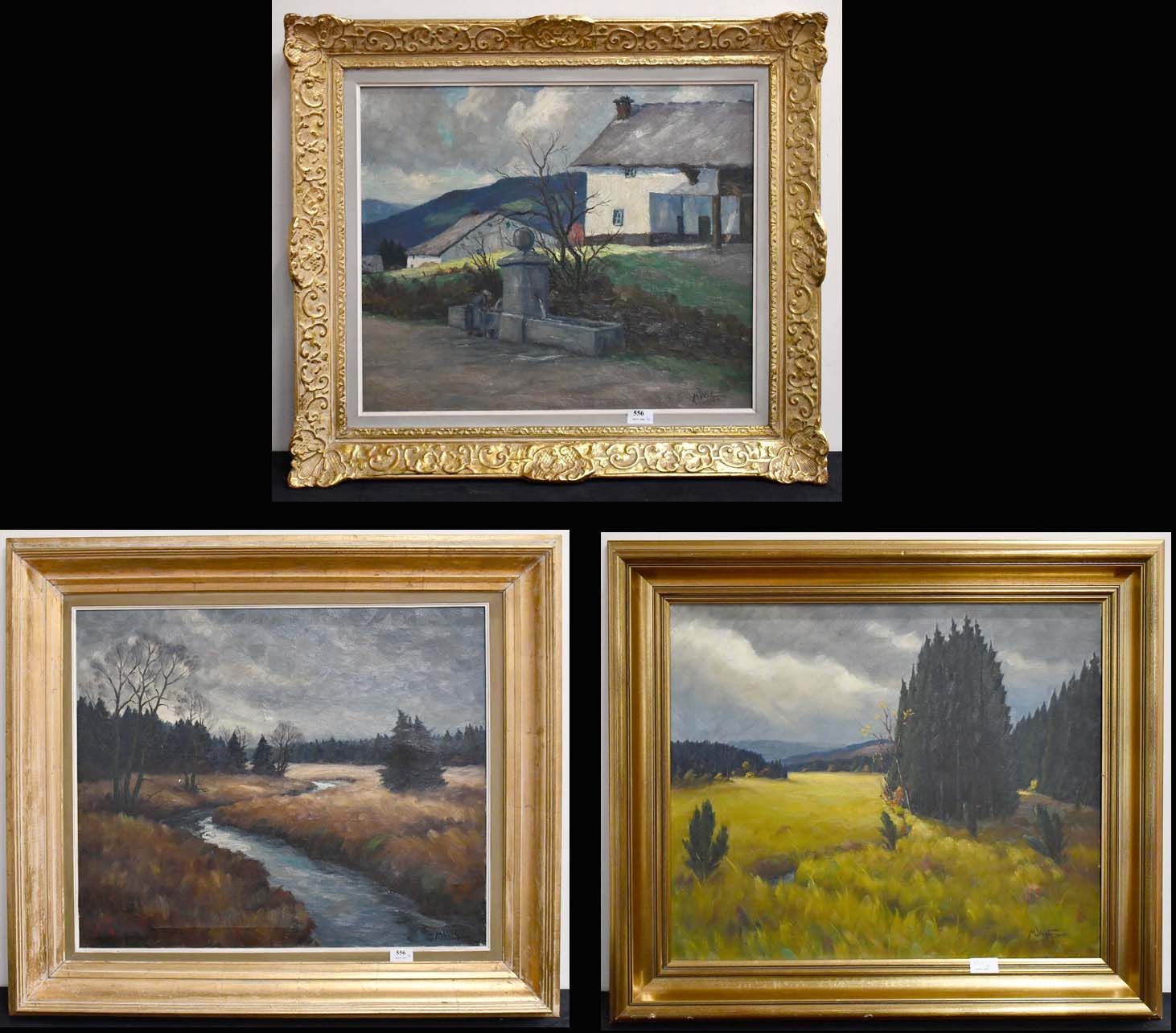 Null M. Wotquenne

Lot of three oil on canvas: "Fagnes and peasant girl at the f&hellip;