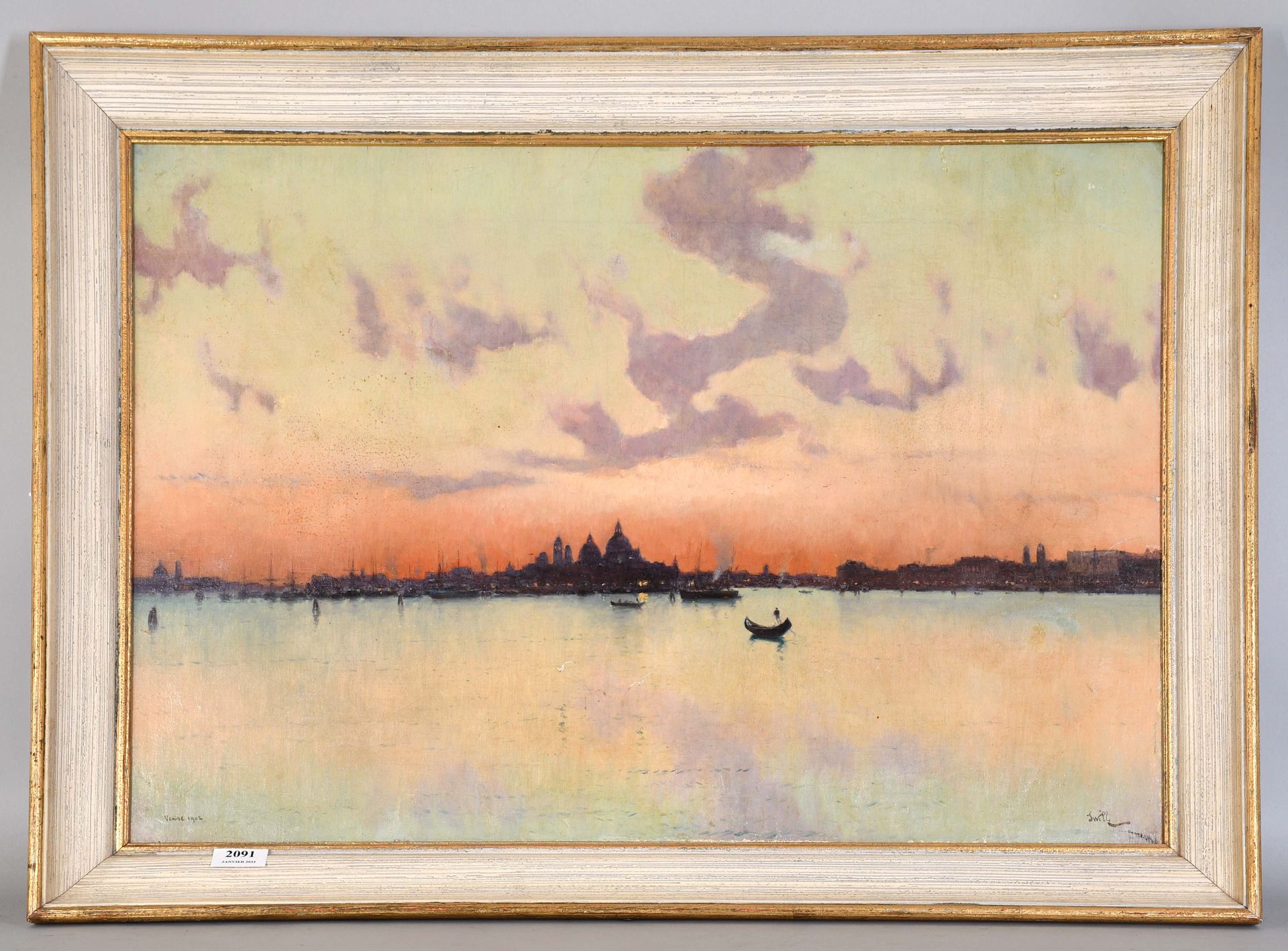 Null J. Will

Oil on canvas: "View of Venice". Signed and dated 1902.

Dimension&hellip;