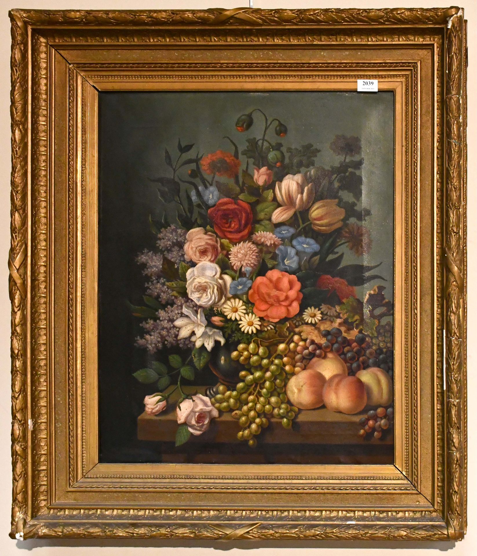 Null Pierre Vervou

Fine oil on canvas : "Still life with flowers and fruits". S&hellip;