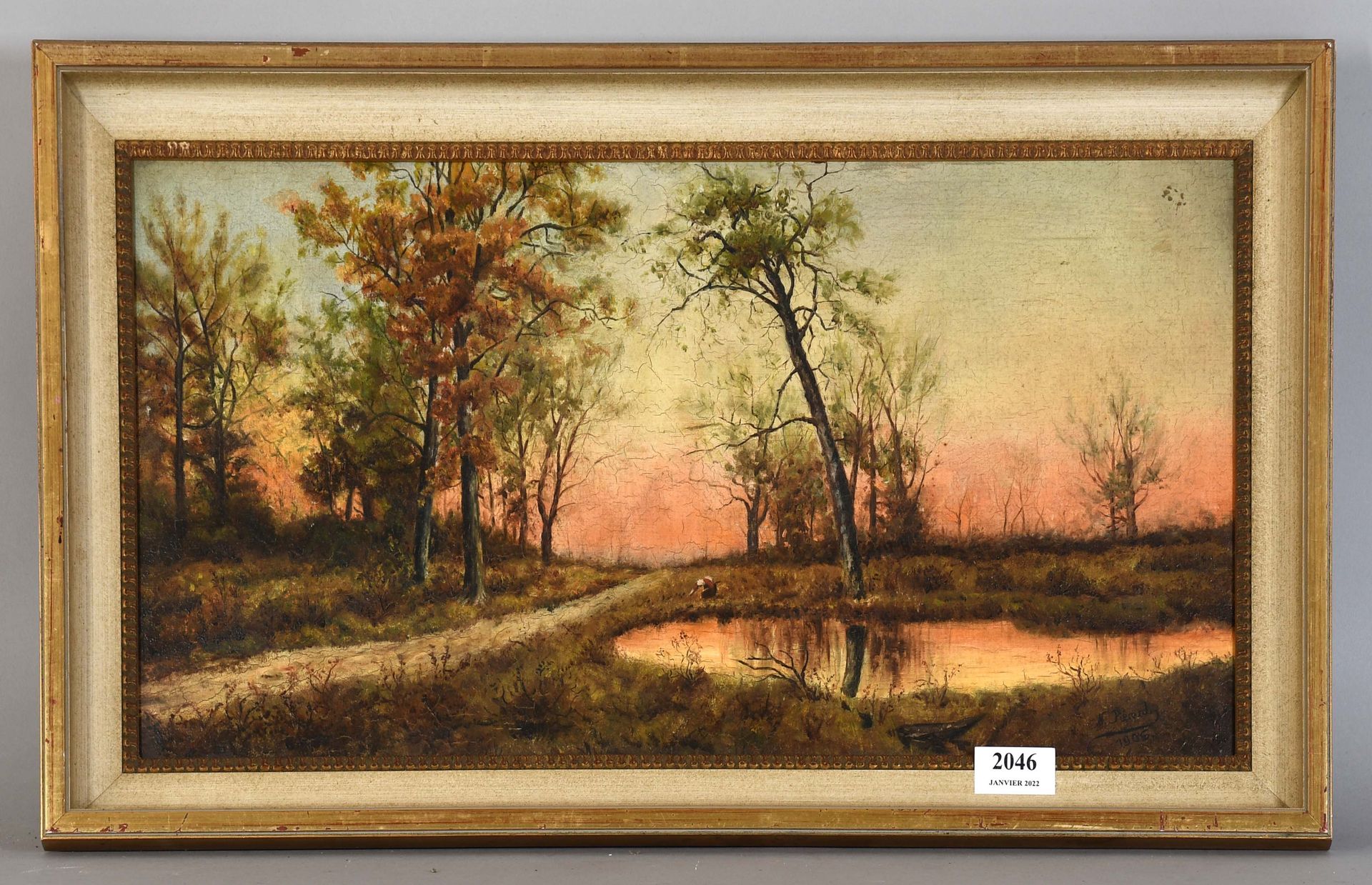 Null N.皮耶罗

布面油画："Fagotière"。签名和日期为1906年。

尺寸：28厘米x53厘米。