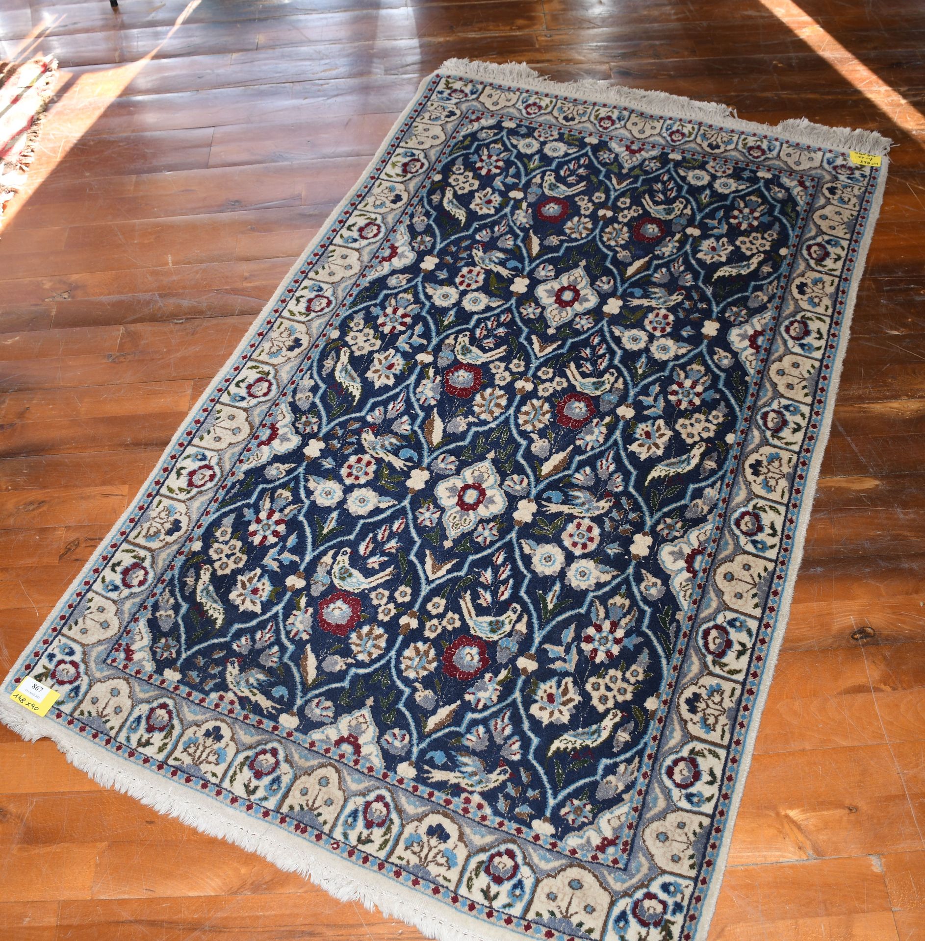 Alfombra Pequeña alfombra oriental iraní Naïn. Tamaño :…