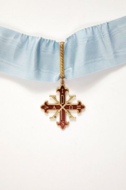 Ordre Constantinien de Saint-Georges, bijou de chevalier du mérite en vermeil et&hellip;
