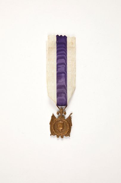 Médaille commémorative de la campagne de Sicile de 1849, en bronze patiné au pro&hellip;