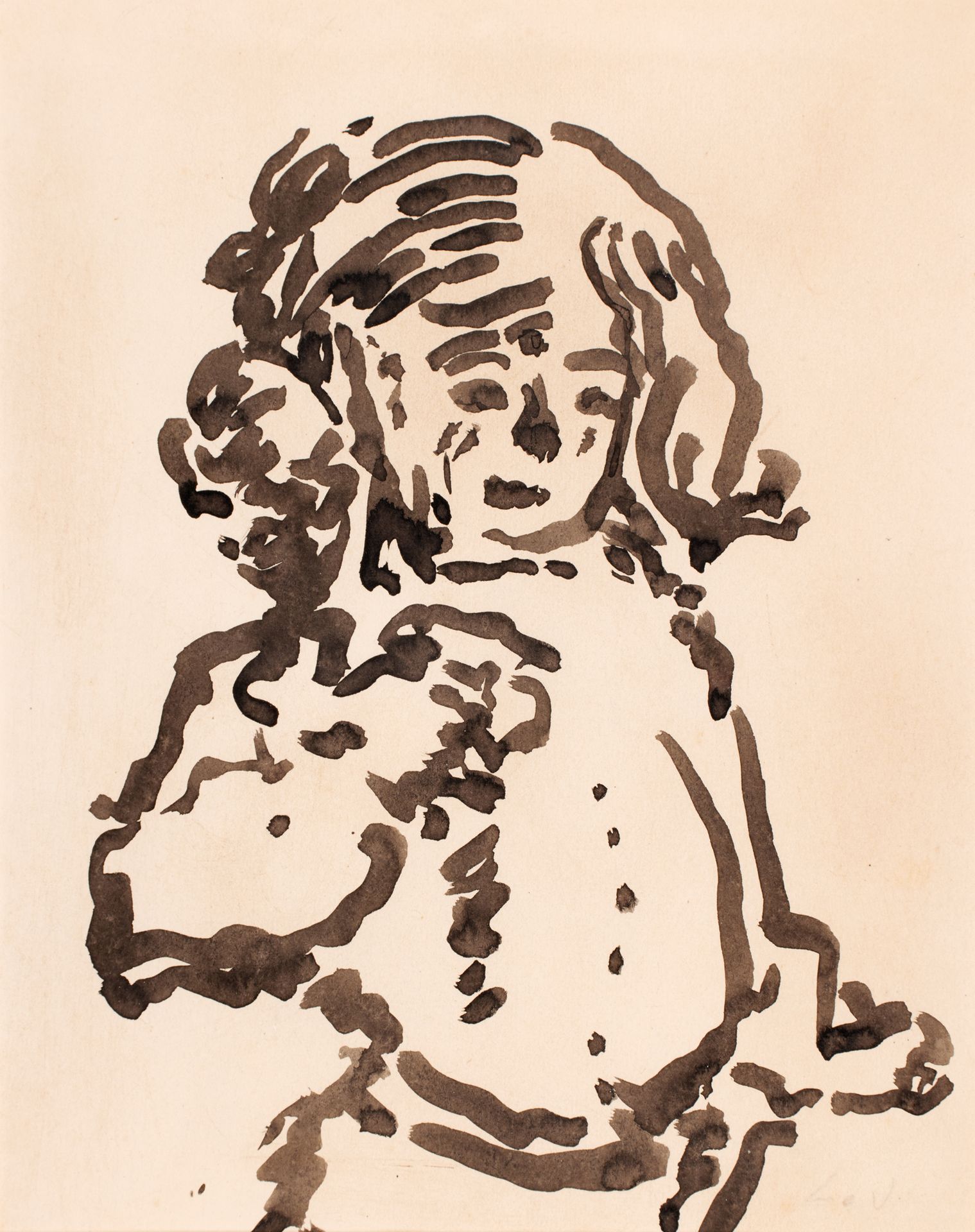 Louis VALTAT ( 1869-1952) 路易斯-瓦尔塔 ( 1869-1952 )

Jean Valtat，艺术家的儿子

水墨，右下角有字。

&hellip;