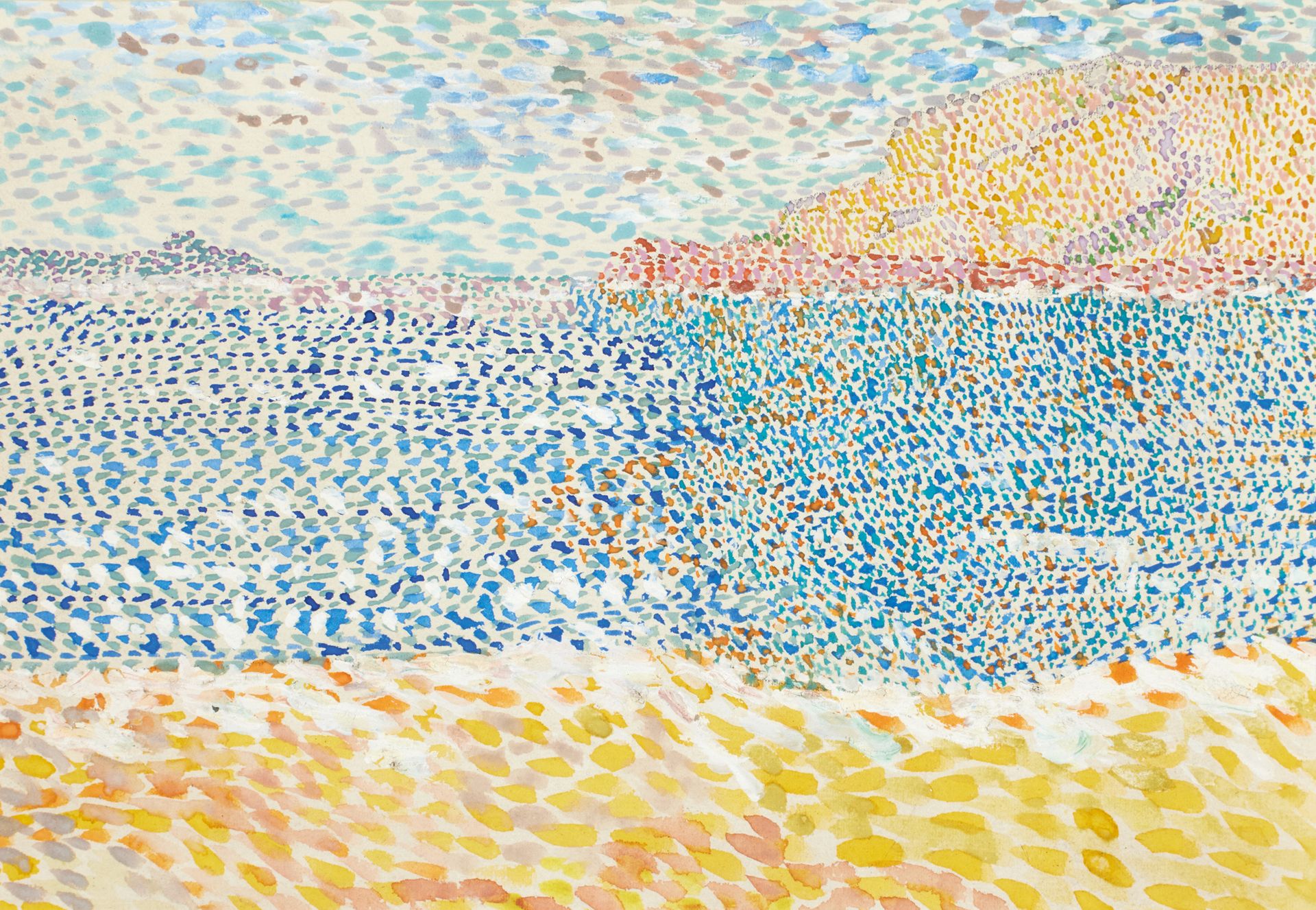 École pointilliste XXème siècle 点彩画派 20世纪

海边。

水彩画

20 x 29 厘米
