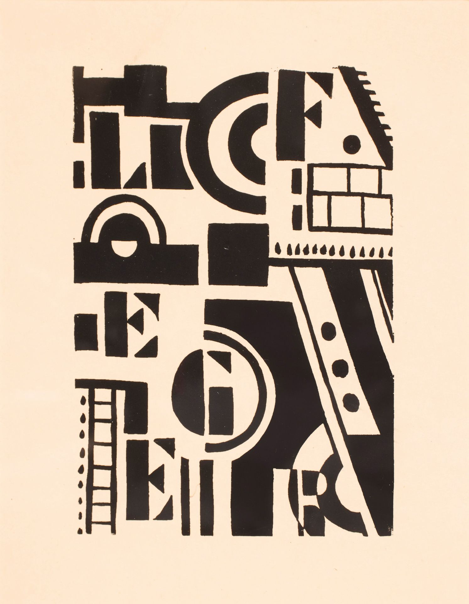 D'après Fernand LEGER after Fernand Léger

Cubist Composition (ex libris for F. &hellip;