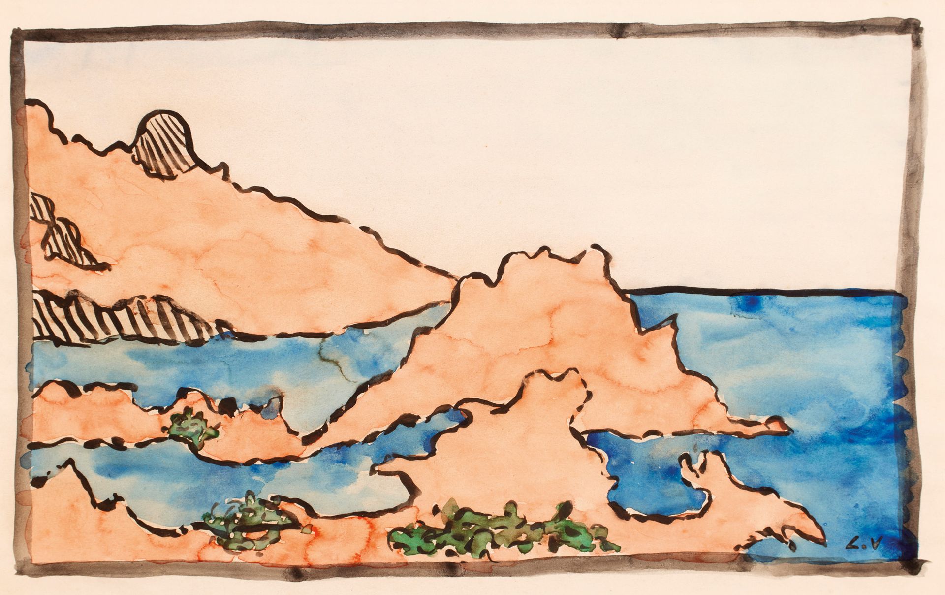 Louis VALTAT (1869-1952) 路易斯-瓦尔塔 (1869-1952)

海边

右下角有水彩画单字。

24,5 x 39,5 cm



&hellip;