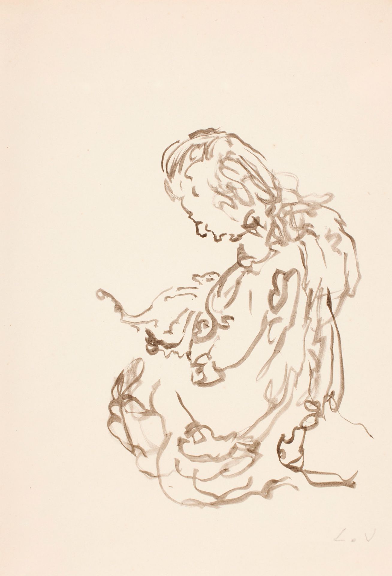 Louis VALTAT (1869-1952) 路易斯-瓦尔塔 (1869-1952)

年轻女孩与一只猫

右下角有水墨字样

29 x 20 厘米