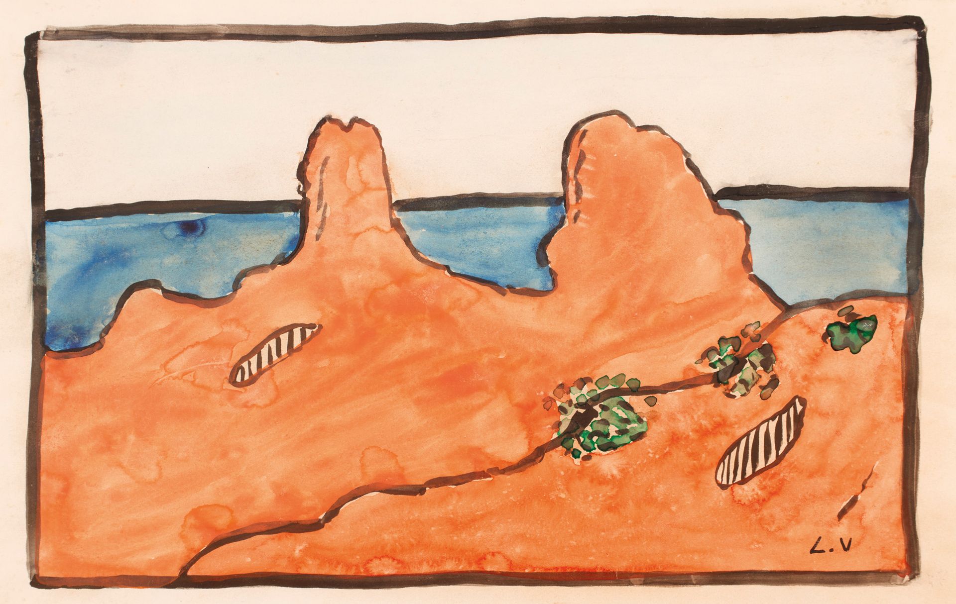 Louis VALTAT (1869-1952) 路易斯-瓦尔塔 (1869-1952)

岩石山峰

右下角有水彩画单字。

25 x 39 厘米



Ja&hellip;