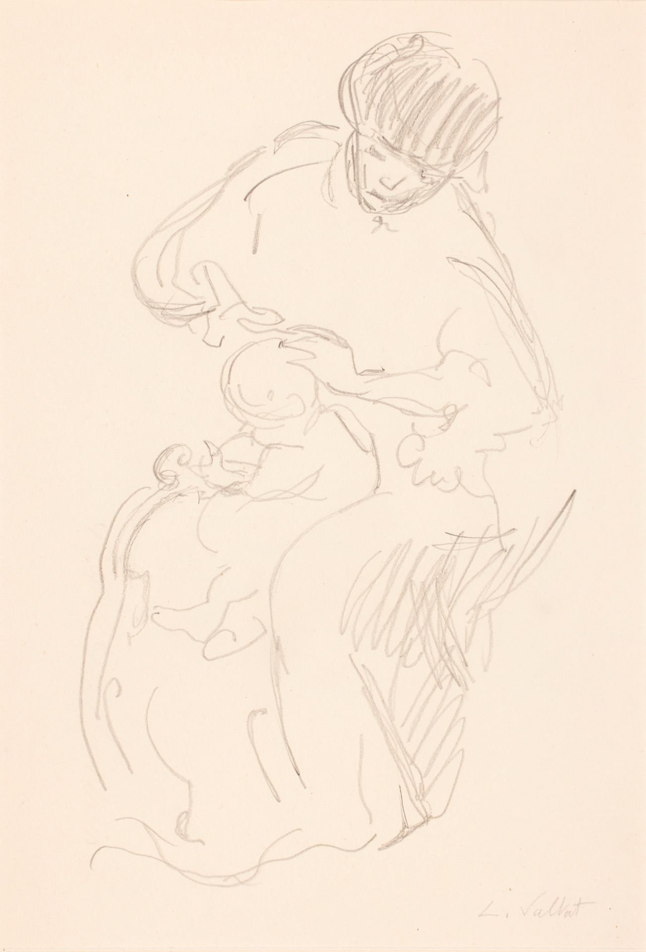 Louis VALTAT (1869-1952) Louis VALTAT (1869-1952)

Maternal Care

Graphite drawi&hellip;