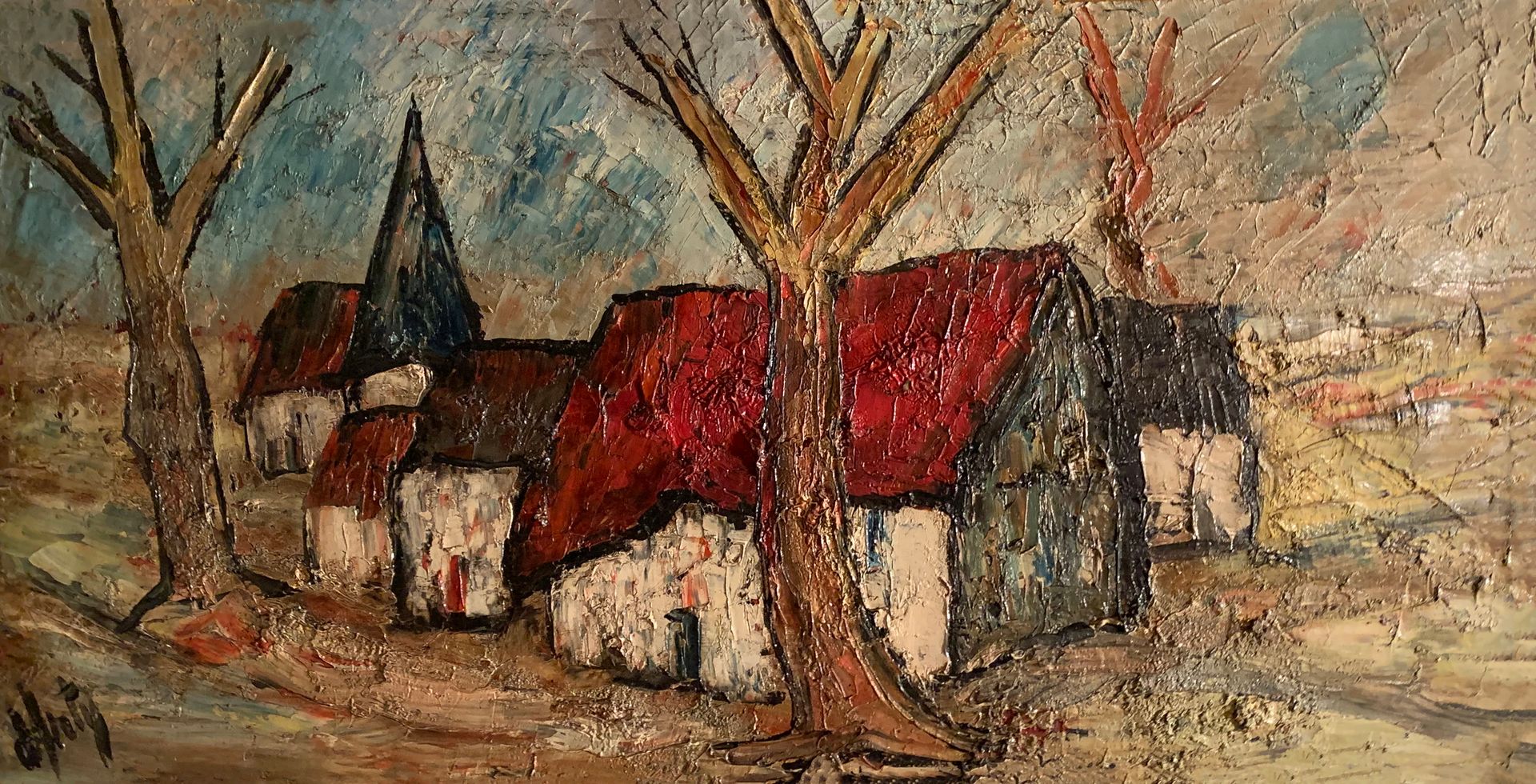 Null Henry Maurice D'ANTY (1910-1998)

House with a red roof

Oil on canvas sign&hellip;