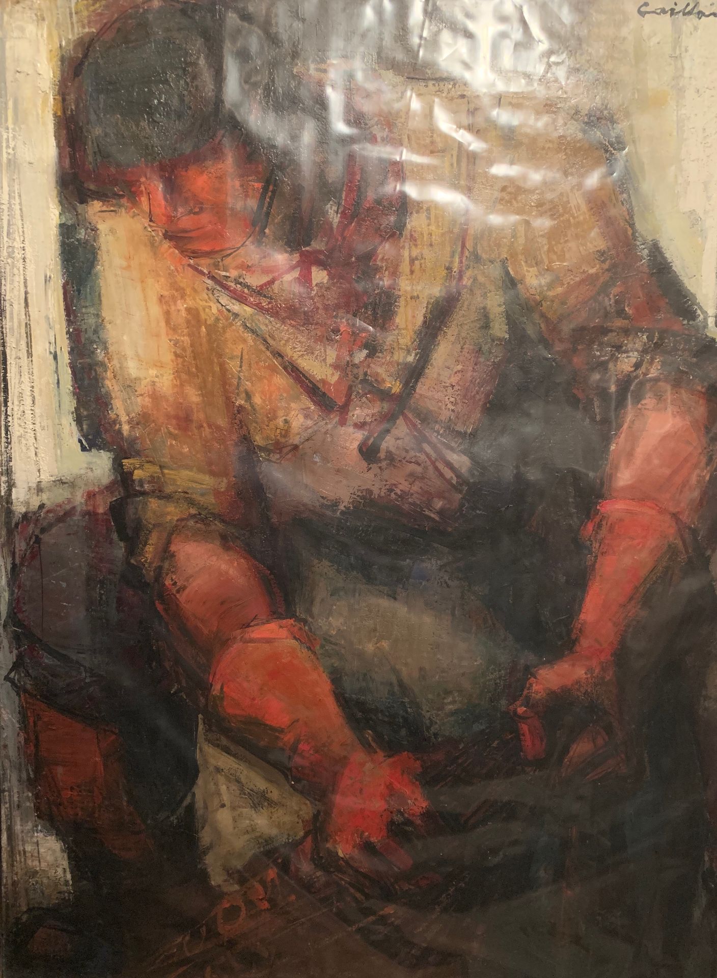 Null 罗多尔夫-凯洛（Rodolphe CAILLAUX） (1904-1989)

布赫伦

布面油画，右下角有签名

130 x 97 cm