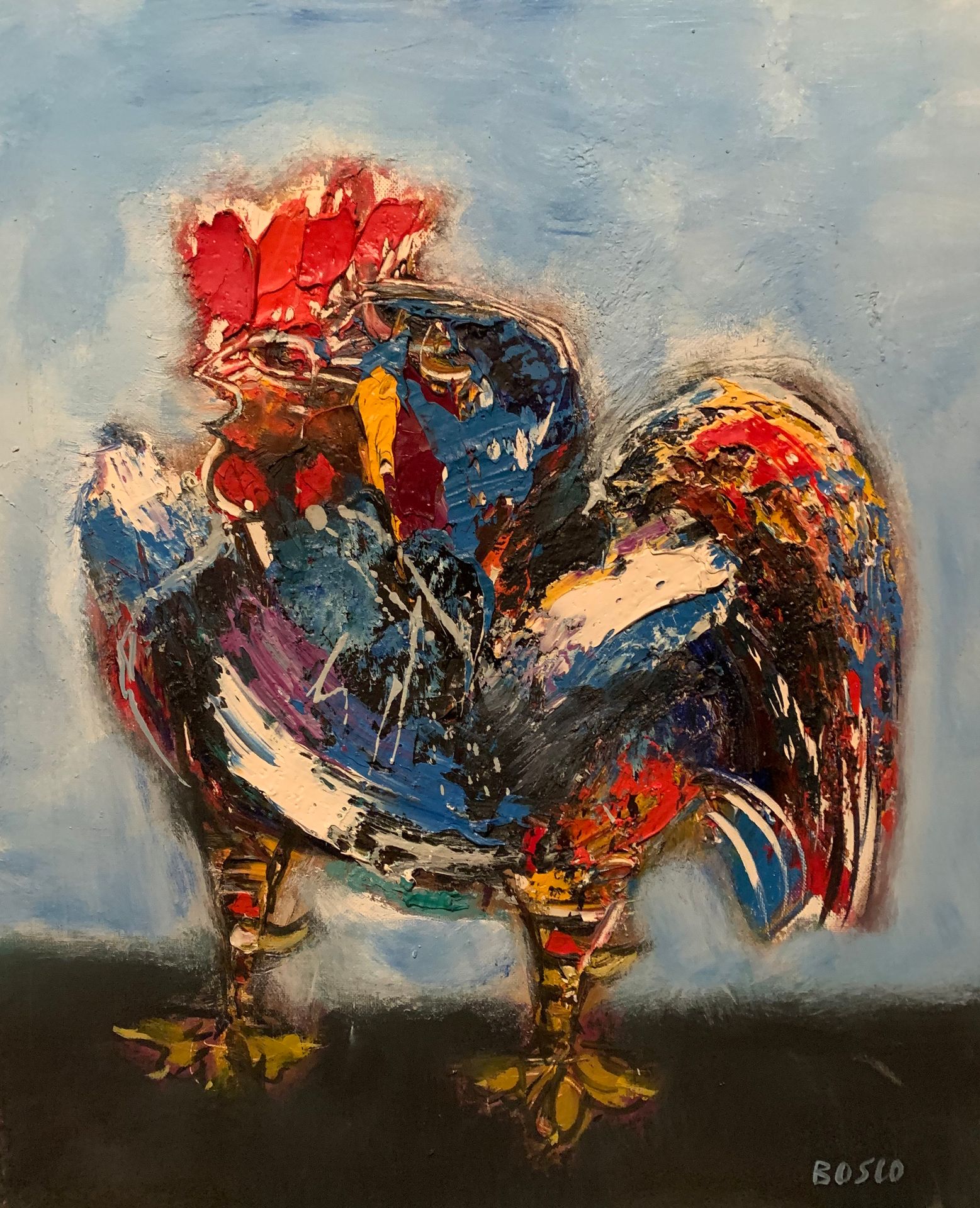 Null Pierre BOSCO (1909-1993)

Rooster

Oil on canvas signed lower right

46 x 3&hellip;