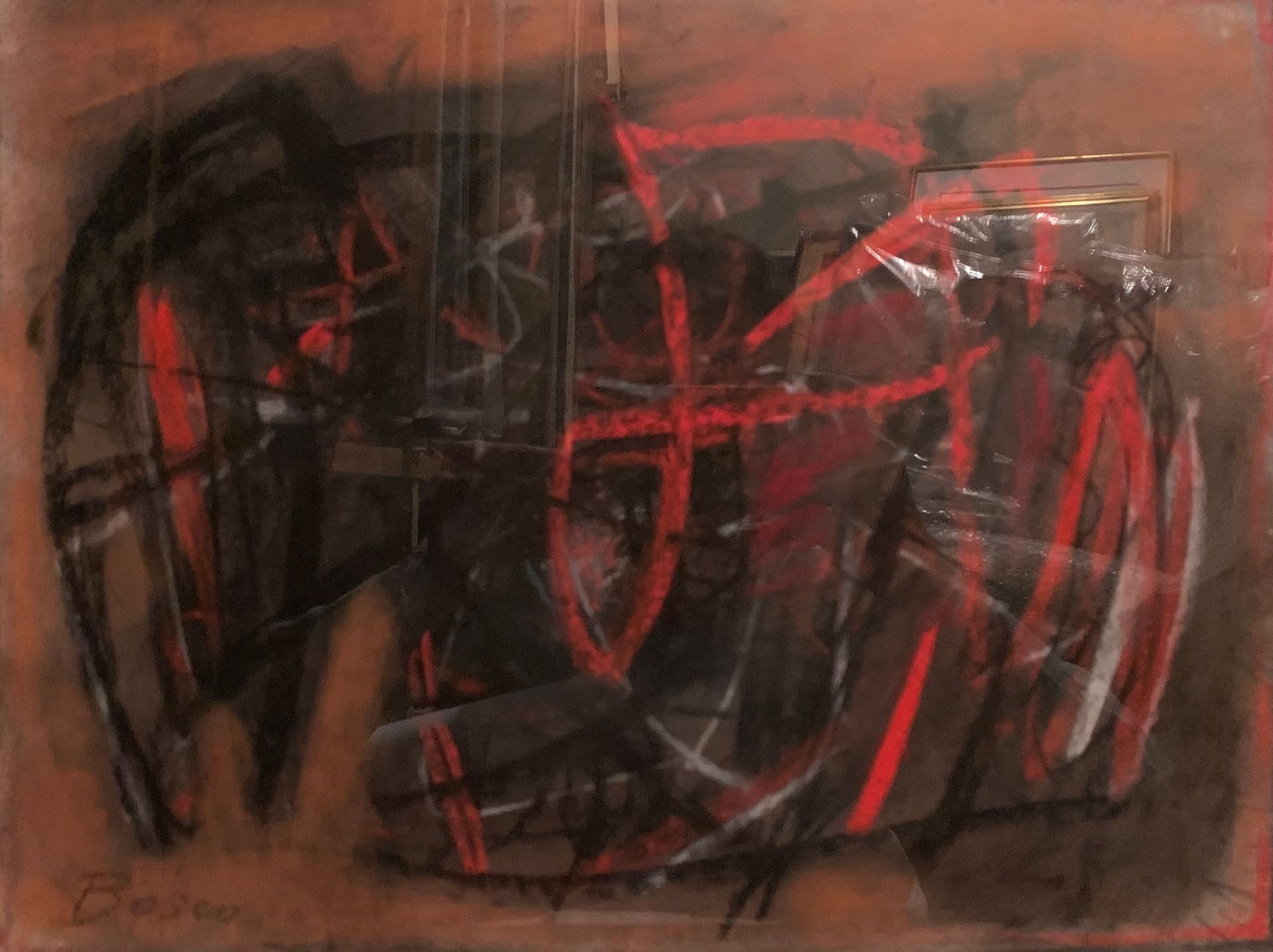 Null Pierre BOSCO (1909-1993)

Red and black abstraction

Oil on canvas signed l&hellip;