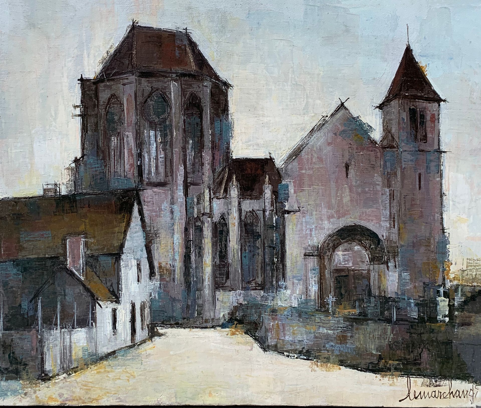 Null 皮埃尔-莱马赫德 (1906-1970)

教会

布面油画，右下角有签名

46 x 55厘米。