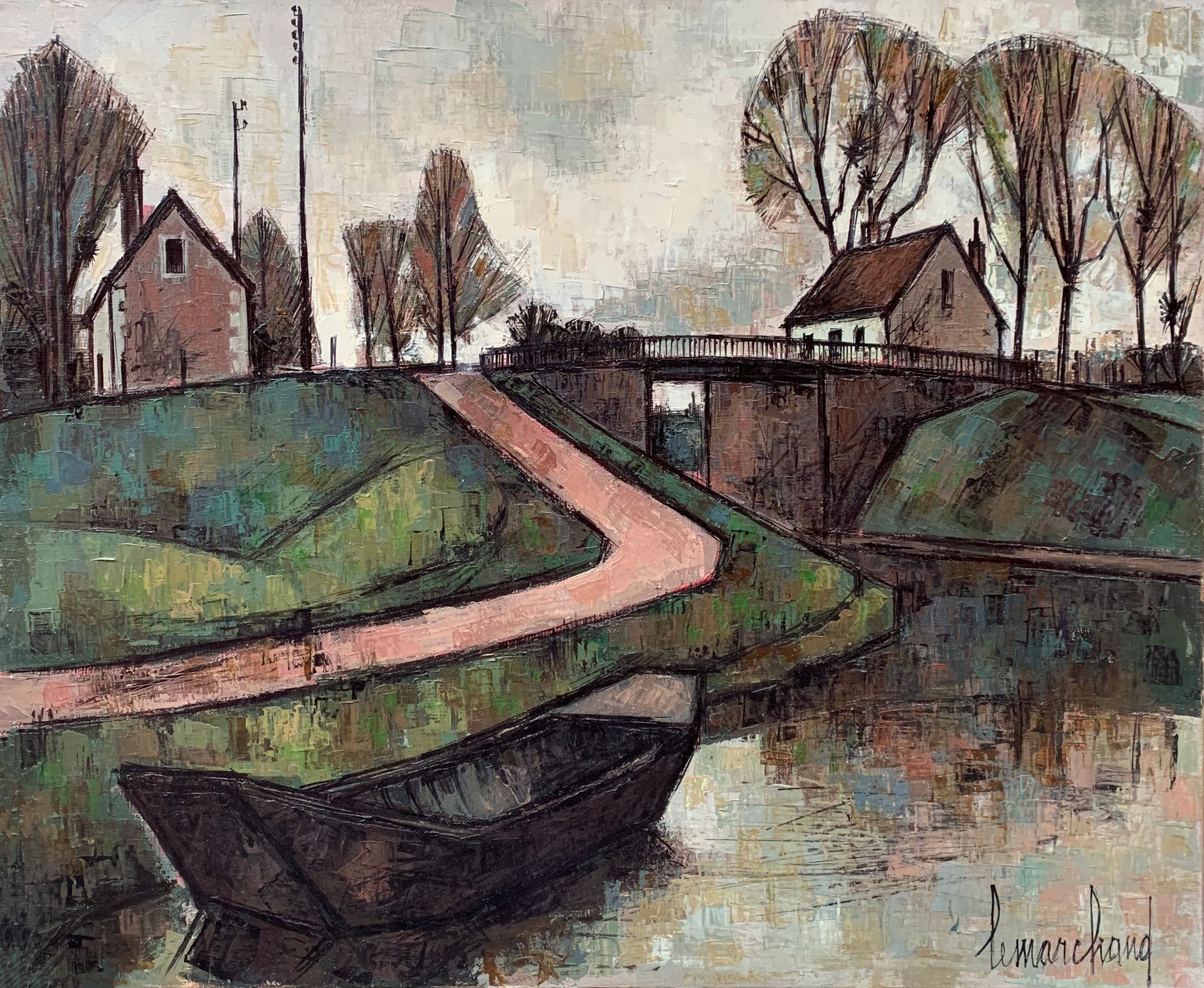 Null Pierre LEMARCHAND (1906-1970)

The Burgundy Canal towards Rougemont

Oil on&hellip;