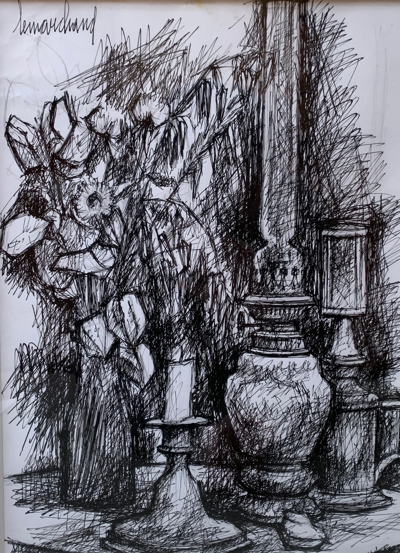 Null Pierre LEMARCHAND (1906-1970)

Still life with lamps 

Ink on paper signed &hellip;