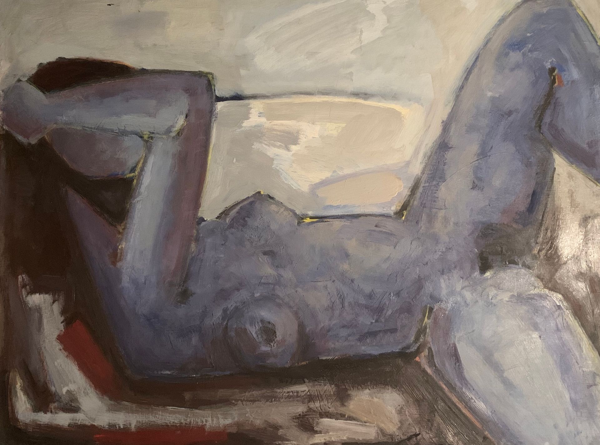 Null 安东尼奥-关斯(1926-2008)

蓝色裸体

布面油画，右下角有签名

 73 x 92 cm