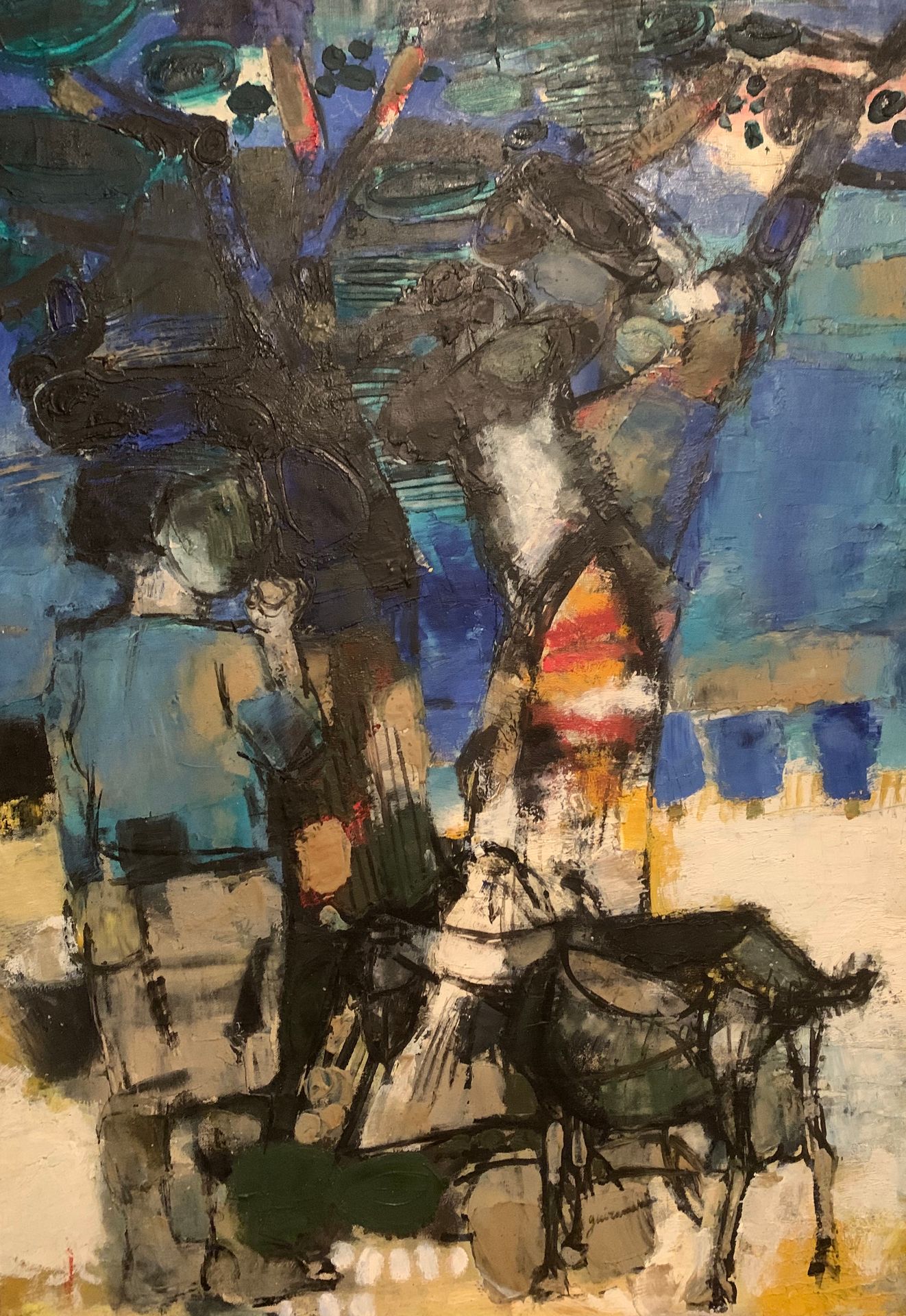 Null Paul GUIRAMAND (1926-2007)

驴子

布面油画，右下角有签名

92 x 65 cm