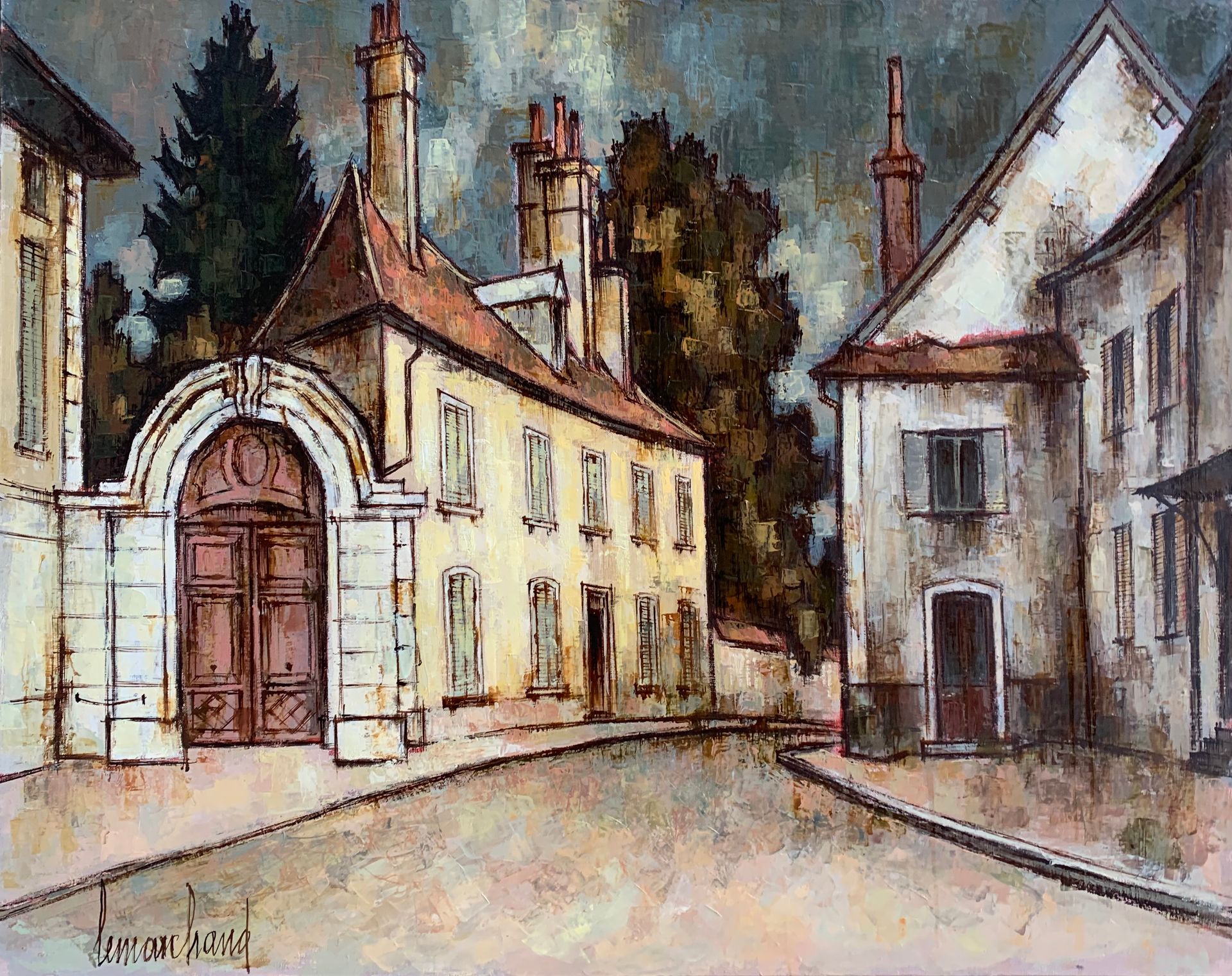 Null Pierre LEMARCHAND (1906-1970)

Rue du collège in Semur en Auxois

Öl auf Le&hellip;