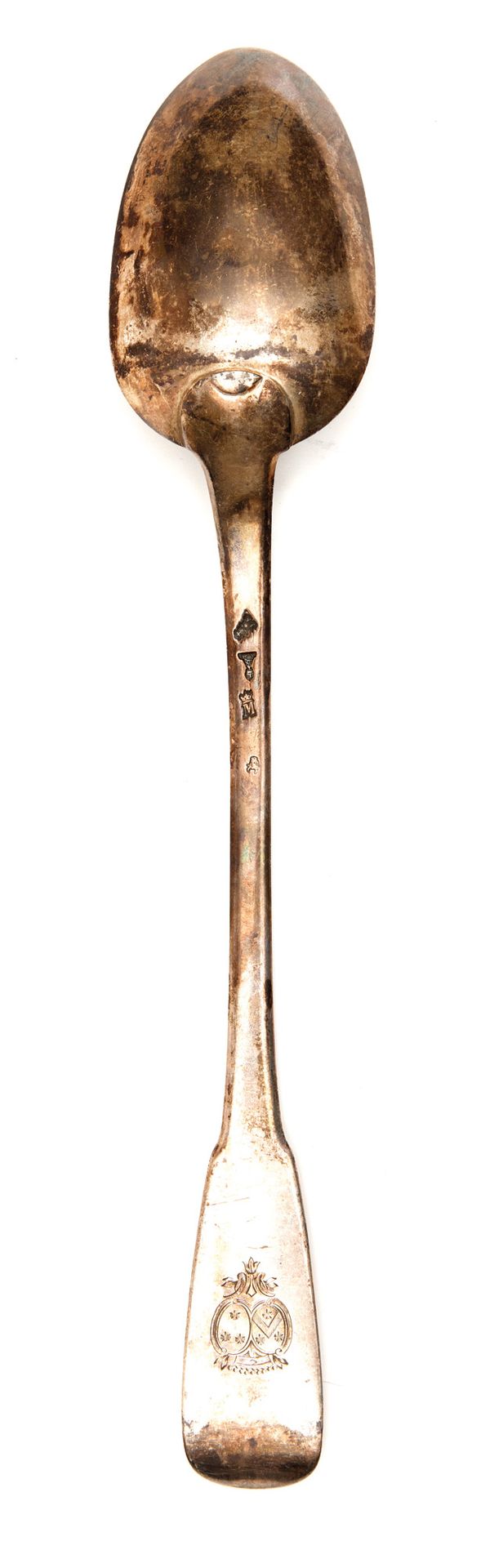 Cuillère à ragout en argent 银质炖汤匙

可能是Jacques Anthiaume的作品，巴黎，1775年

一体式模型，刻有伯爵冠&hellip;