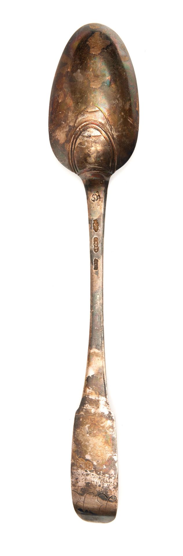 Cuillère à ragout en argent 银质炖汤匙

作者：Jean-Baptsite Maury，加来，约1760年

单调的型号，刻有首字母&hellip;